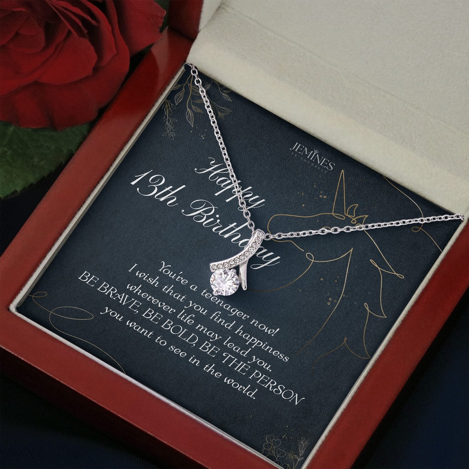 13th Birthday Alluring Beauty Necklace Elegant Gift - JEMINES