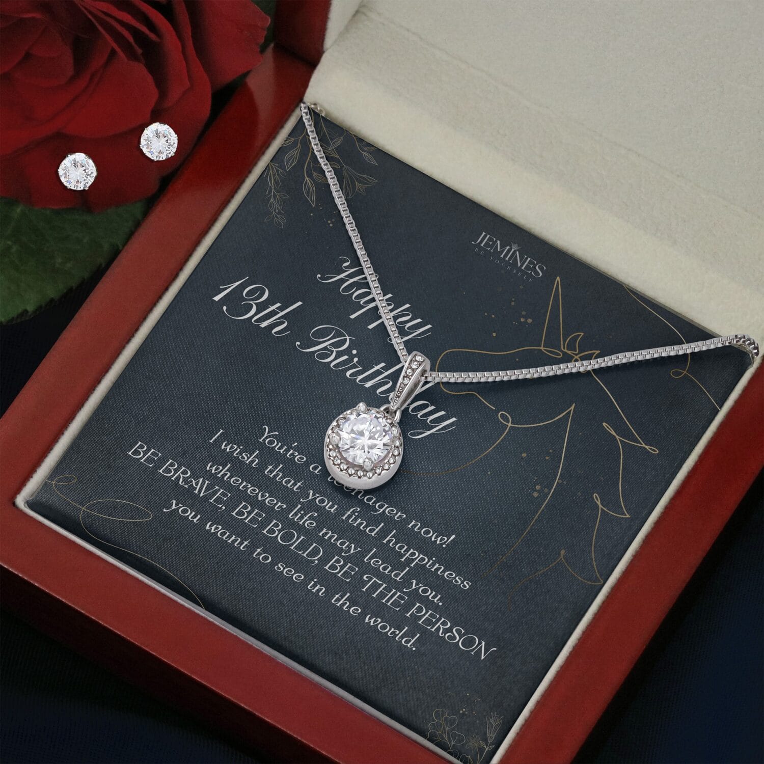 13th Birthday Eternal Hope Set Necklace Elegant Gift - JEMINES