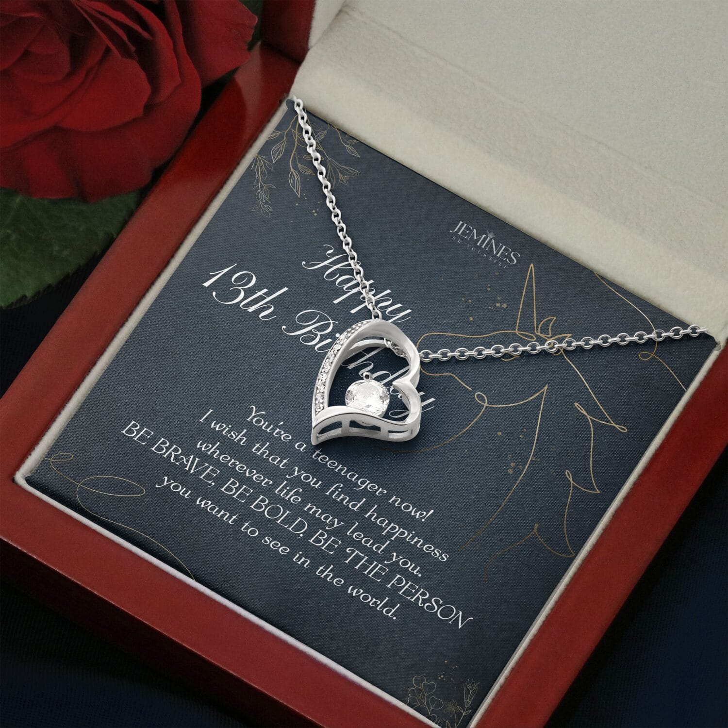 13th Birthday Forever Love Necklace Elegant Gift - JEMINES
