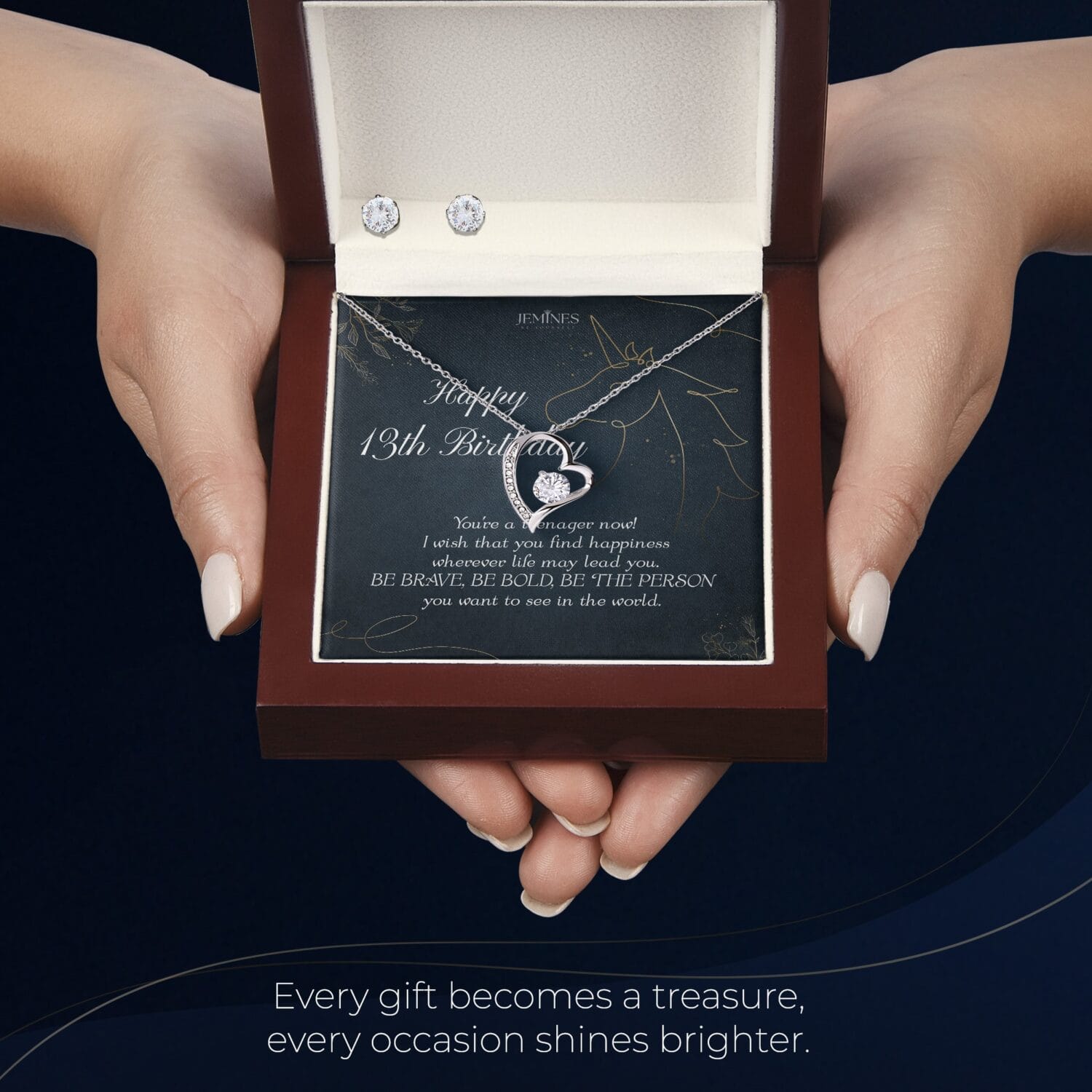 13th Birthday Forever Love Set Necklace Elegant Gift - JEMINES