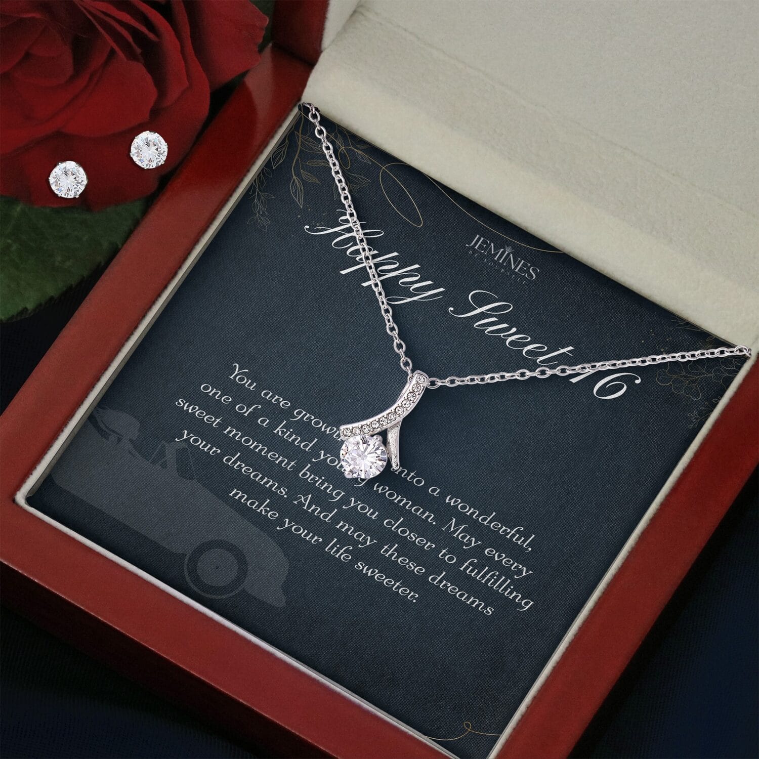16th Birthday Alluring Beauty Set Necklace Elegant Gift - JEMINES