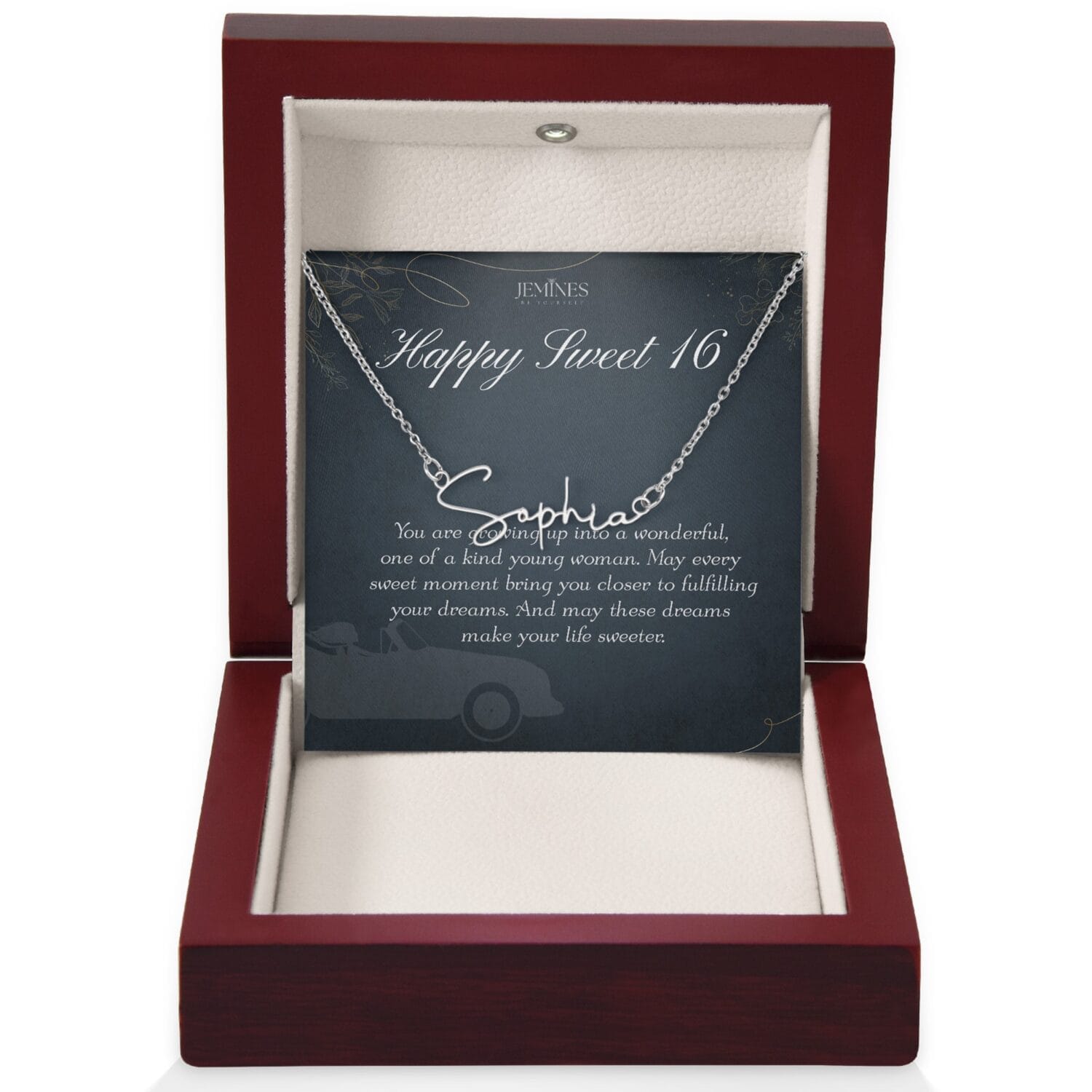 16th Birthday Signature Name Necklace