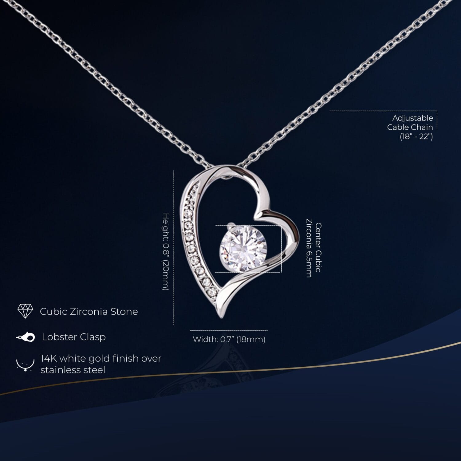 Alternative view of 16th Birthday Forever Love Necklace Elegant Gift