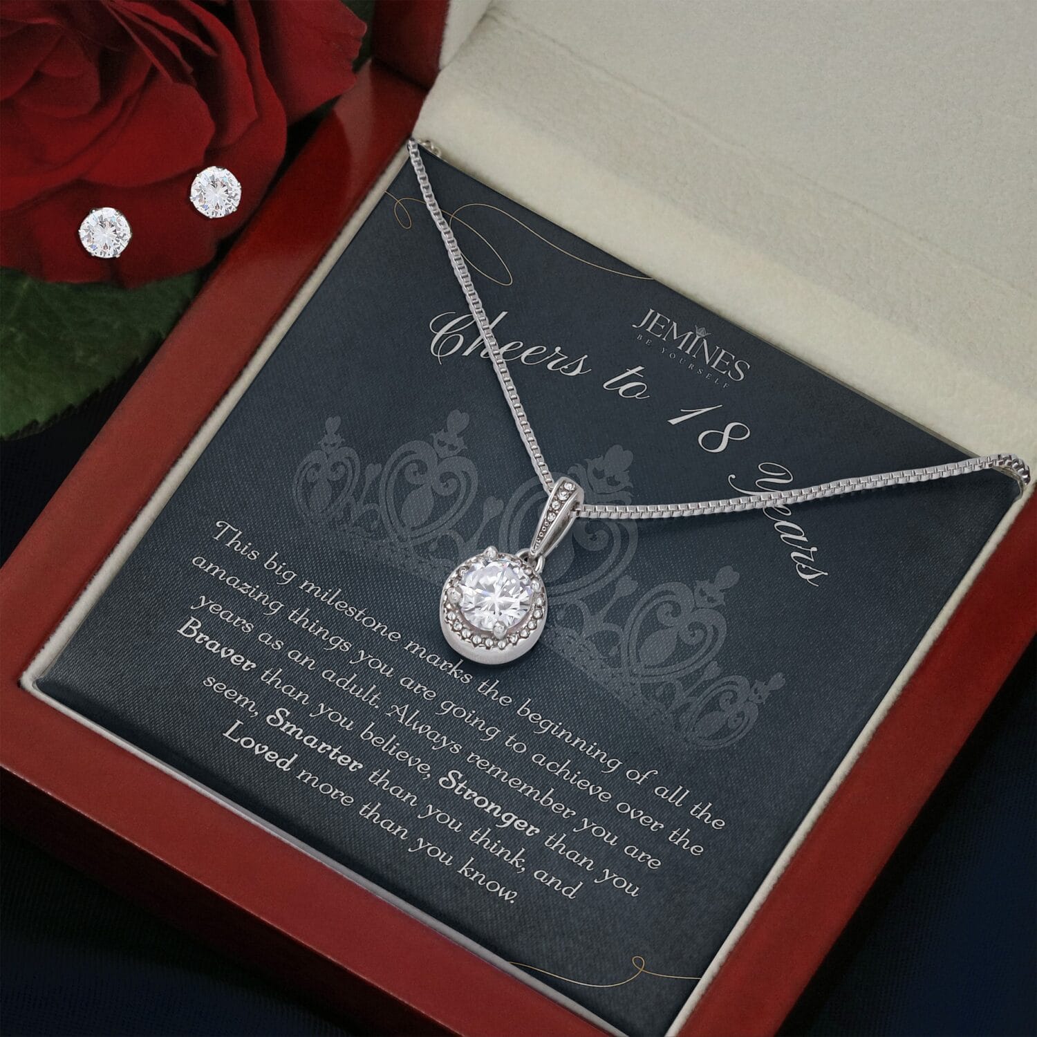 18th Birthday Eternal Hope Set Necklace Elegant Gift - JEMINES