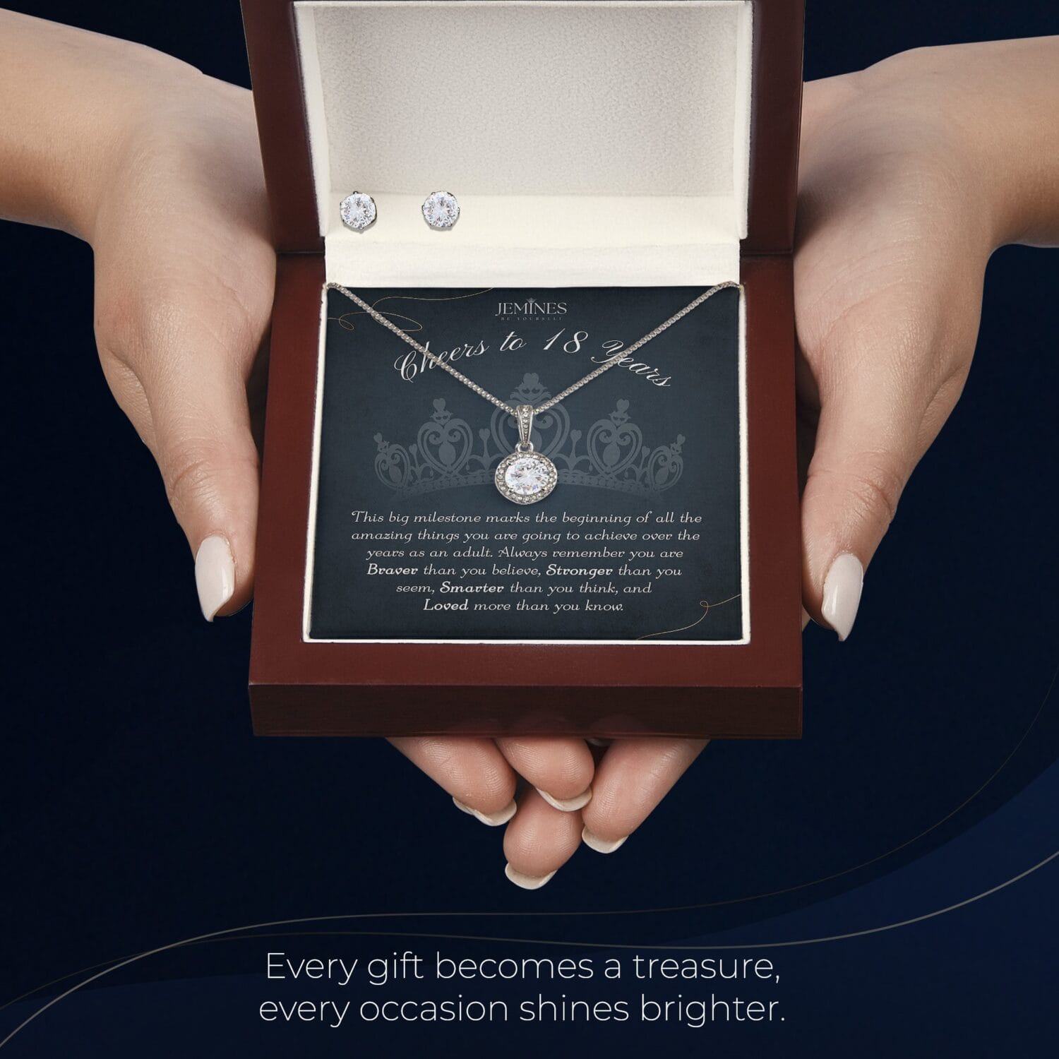 18th Birthday Eternal Hope Set Necklace Elegant Gift - JEMINES