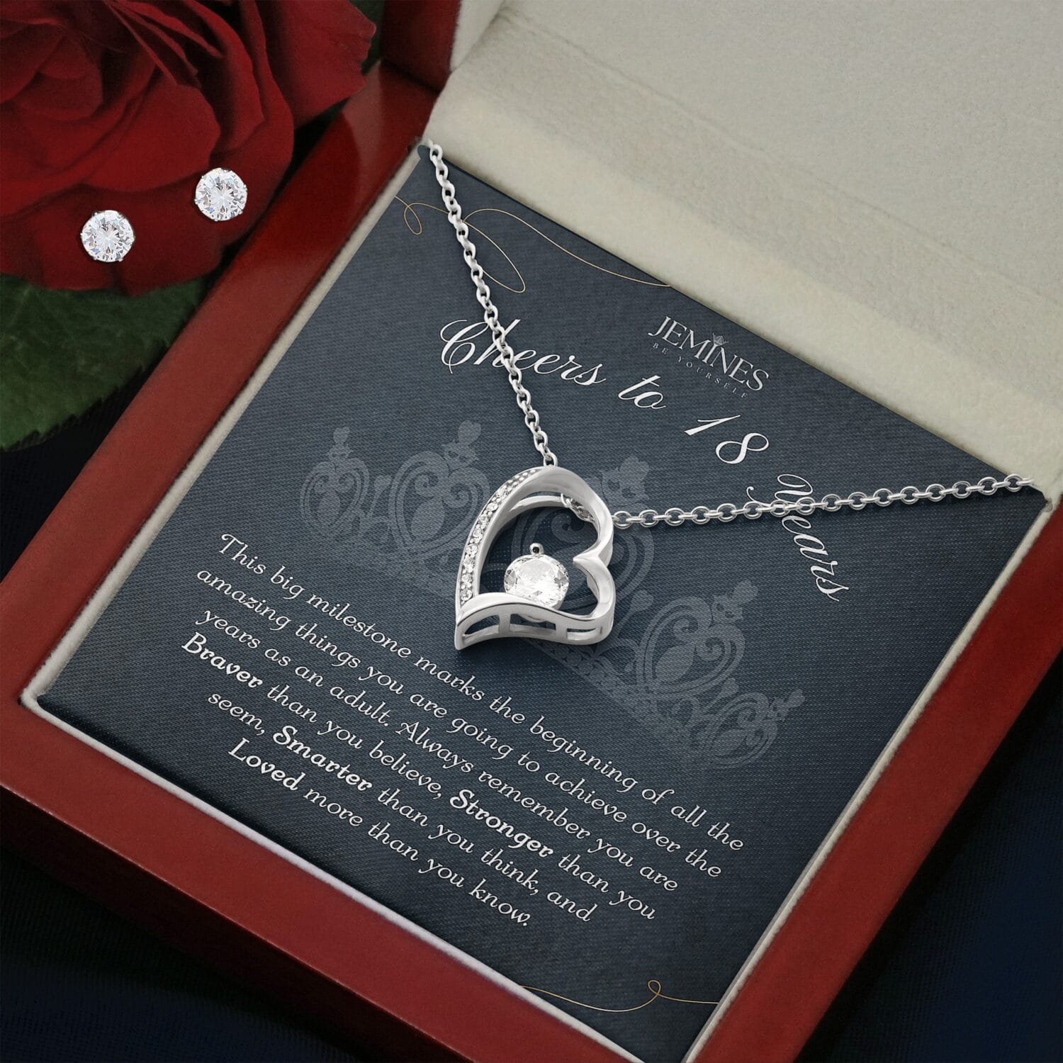 18th Birthday Forever Love Set Necklace Elegant Gift - JEMINES