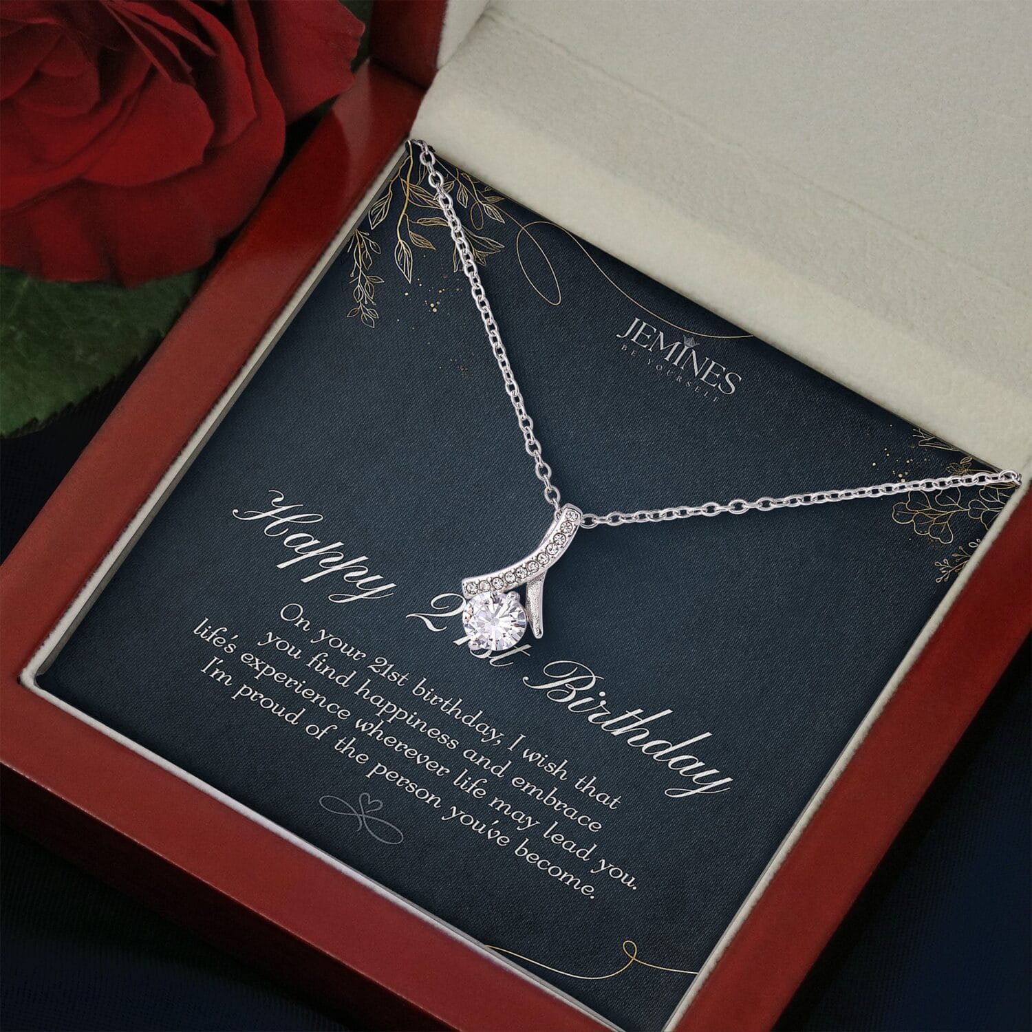 21st Birthday Alluring Beauty Necklace Elegant Gift - JEMINES