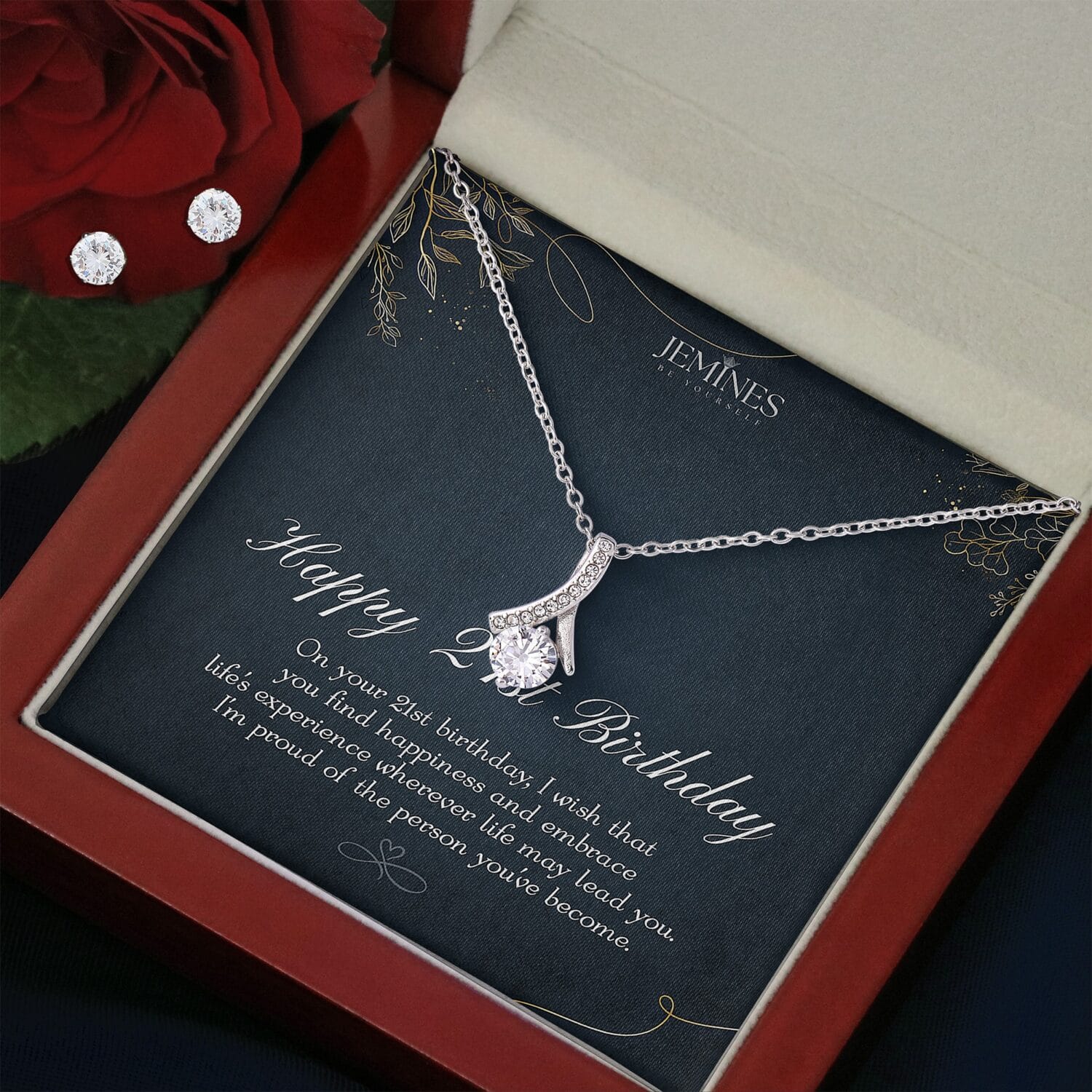 21st Birthday Alluring Beauty Set Necklace Elegant Gift - JEMINES