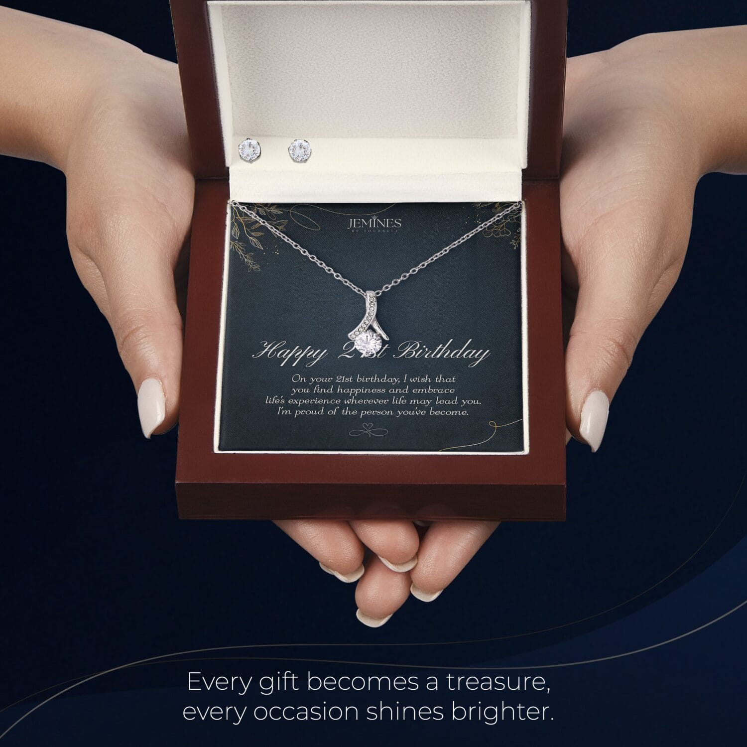 21st Birthday Alluring Beauty Set Necklace Elegant Gift - JEMINES