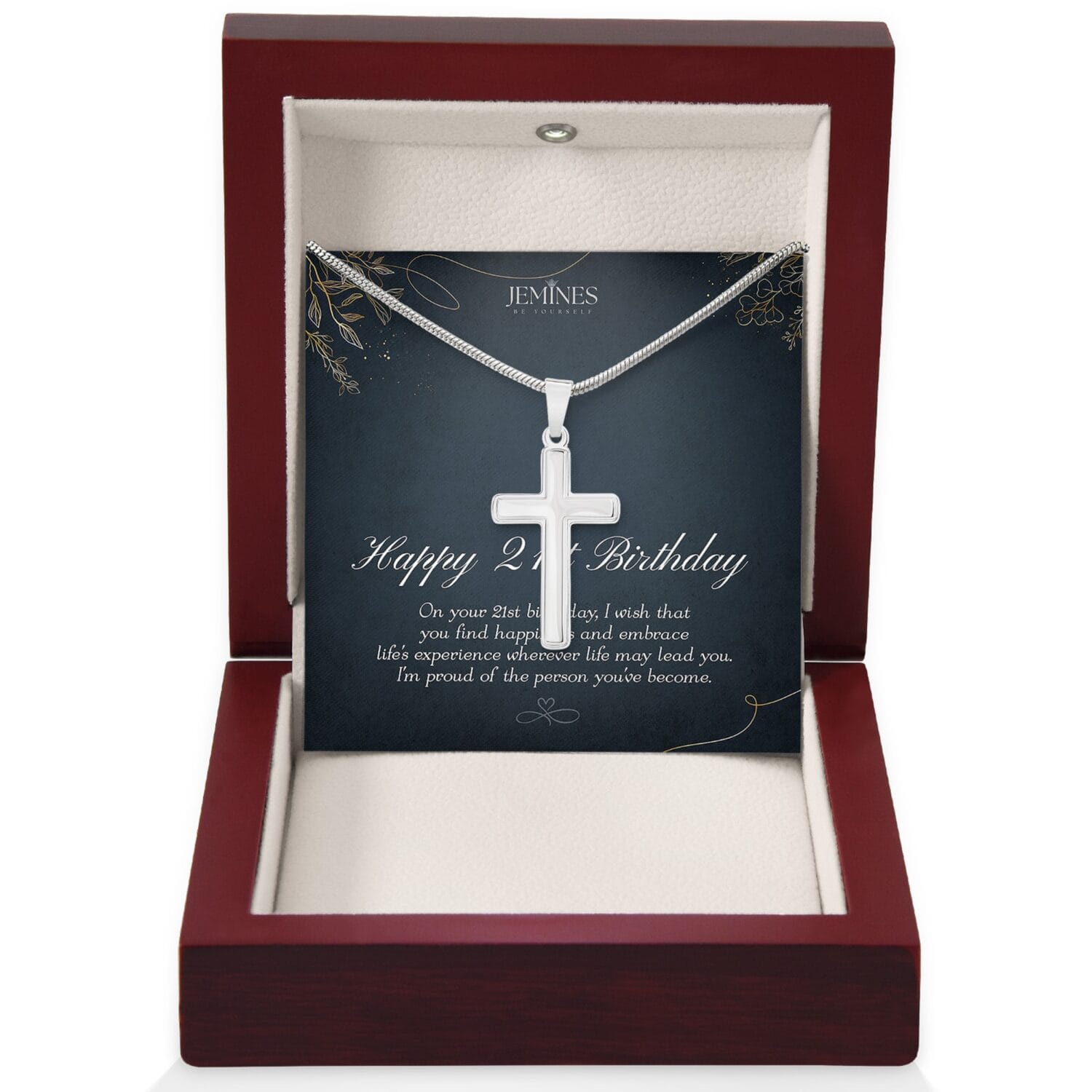 21st Birthday Artisan Cross Elegant Gift