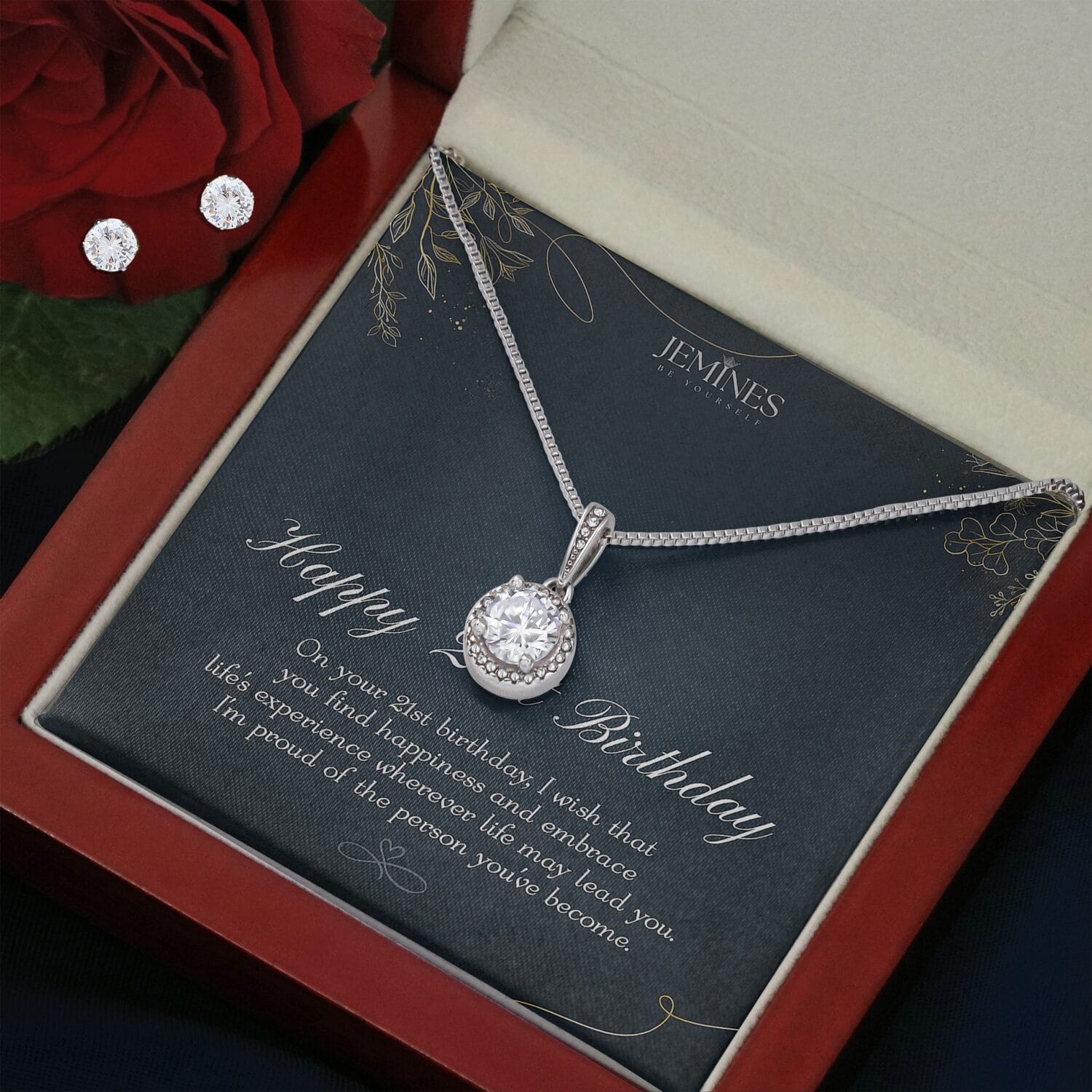 21st Birthday Eternal Hope Set Necklace Elegant Gift - JEMINES