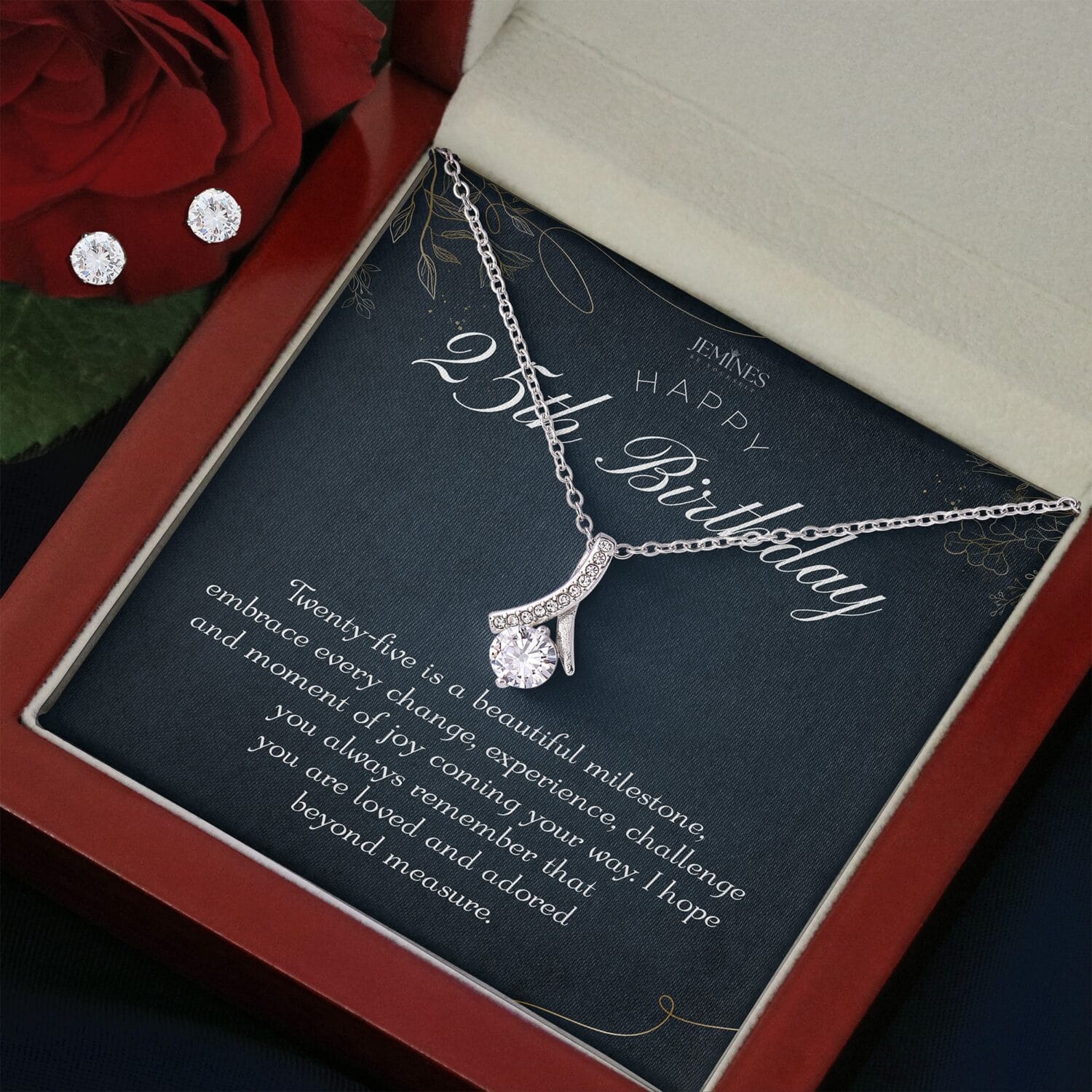 25th Birthday Alluring Beauty Set Necklace Elegant Gift - JEMINES
