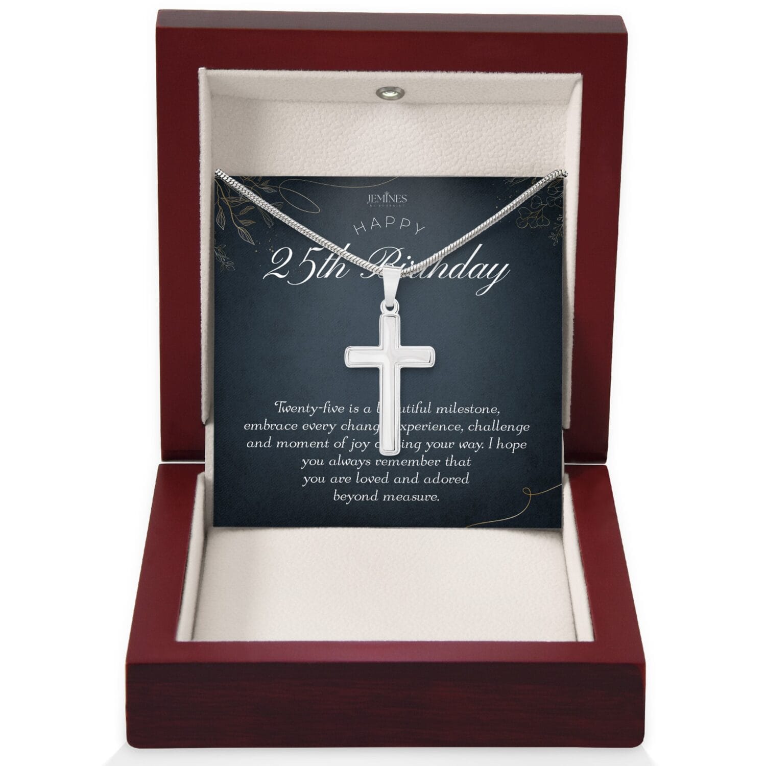 25th Birthday Artisan Cross Elegant Gift