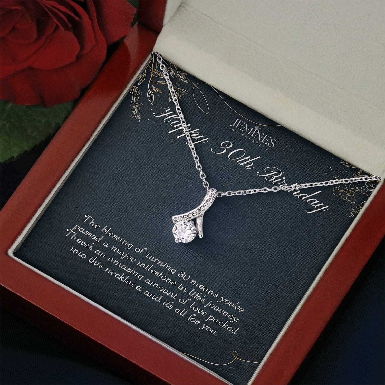 30th Birthday Alluring Beauty Necklace Elegant Gift - JEMINES