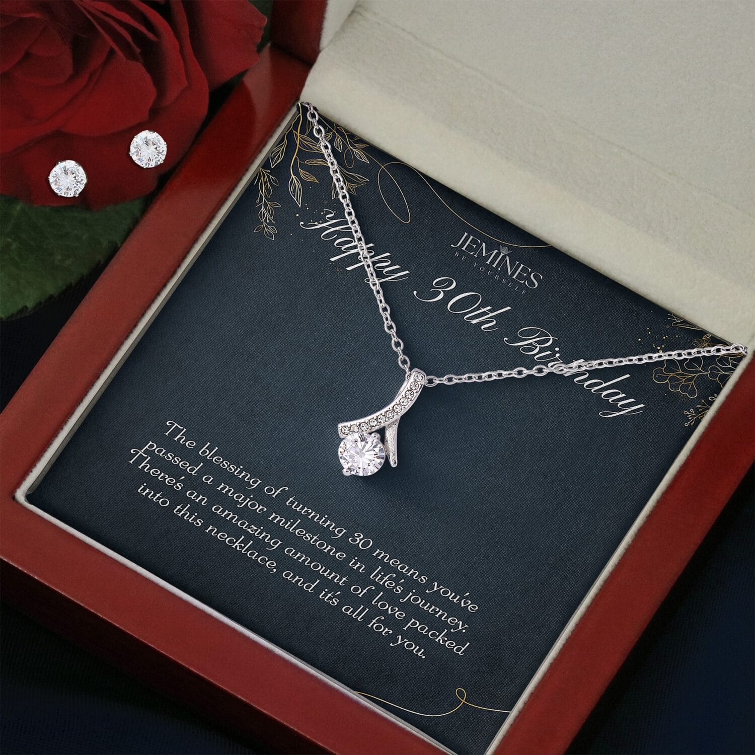 30th Birthday Alluring Beauty Set Necklace Elegant Gift - JEMINES