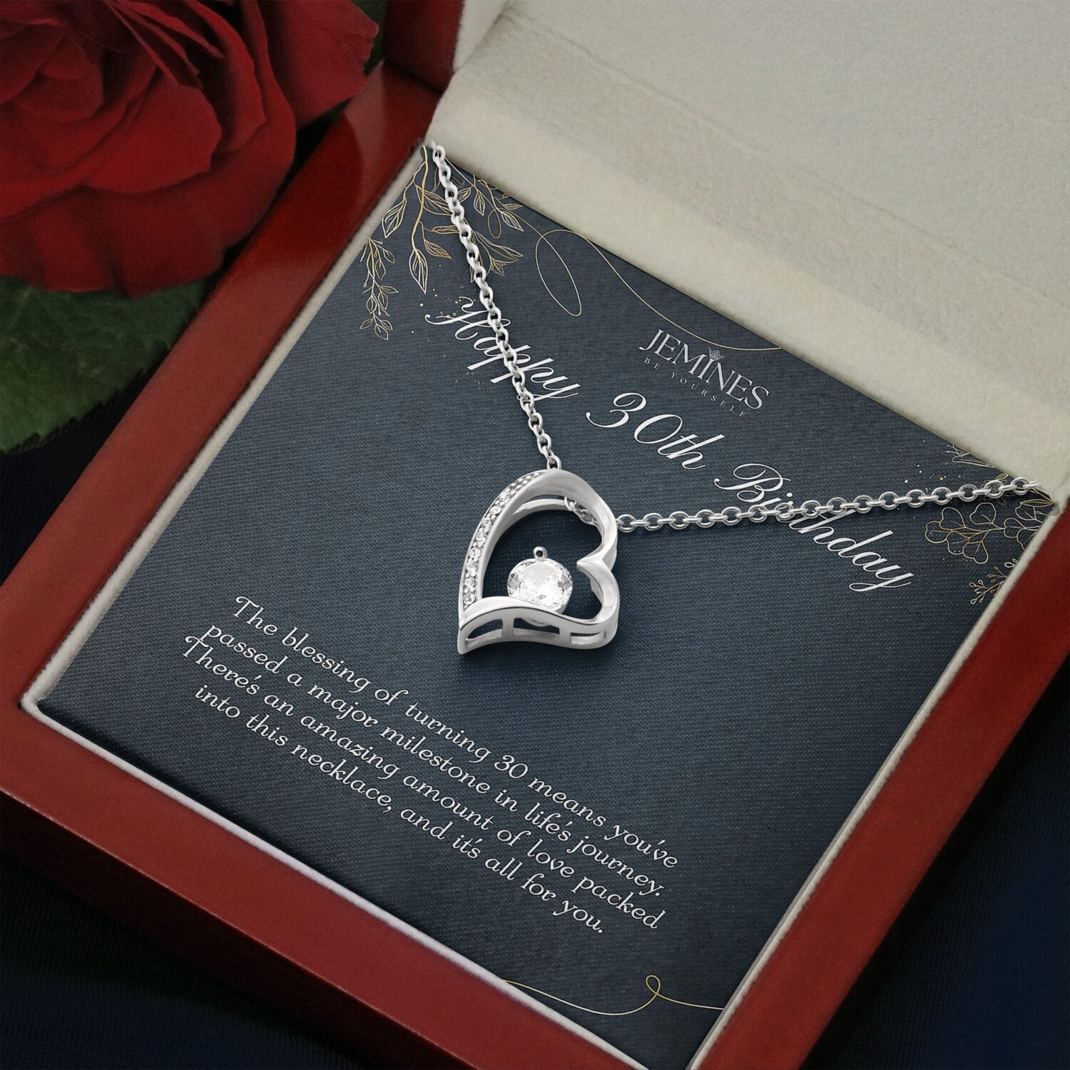 30th Birthday Forever Love Necklace Elegant Gift - JEMINES