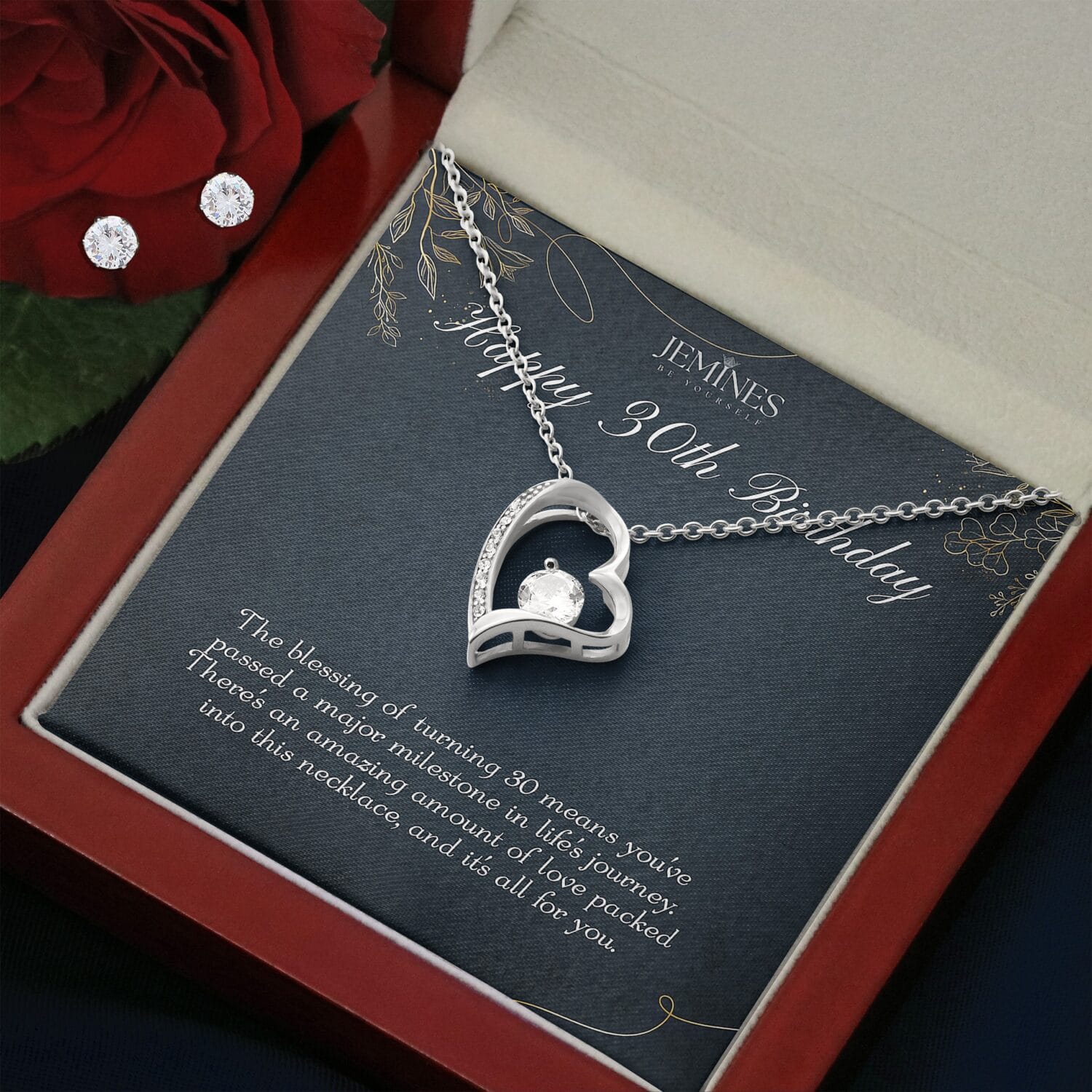 30th Birthday Forever Love Set Necklace Elegant Gift - JEMINES