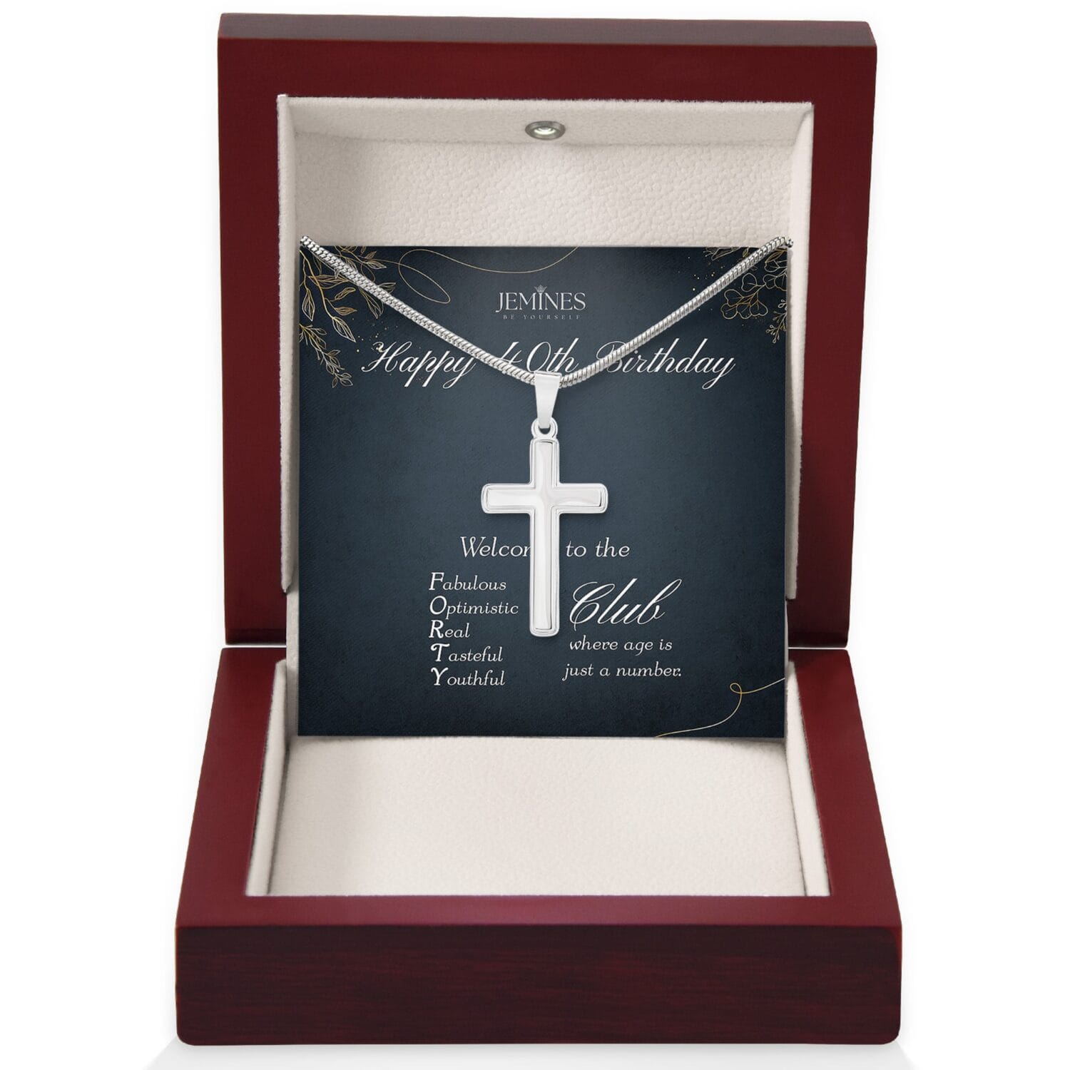 40th Birthday Artisan Cross Elegant Gift