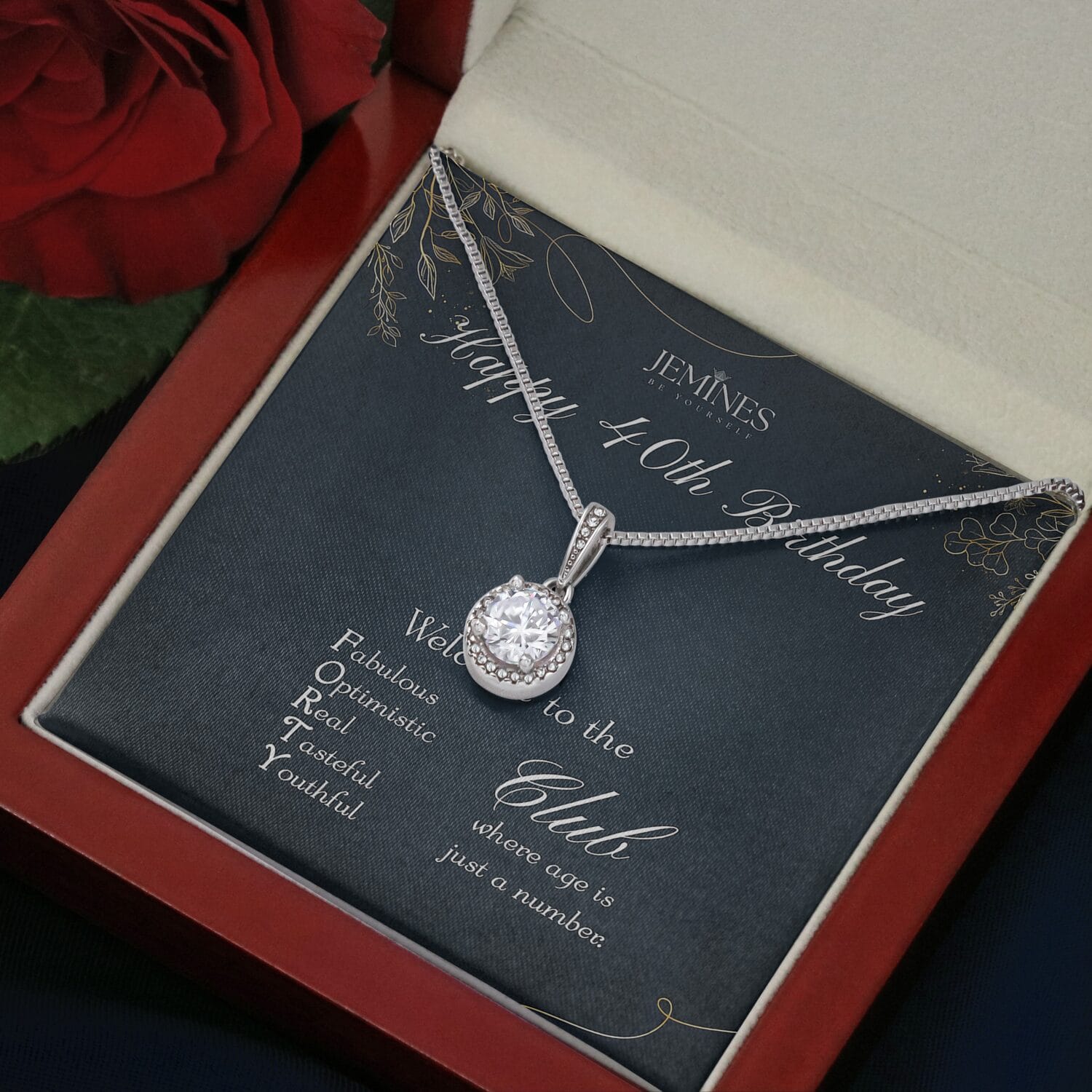 40th Birthday Eternal Hope Necklace Elegant Gift - JEMINES