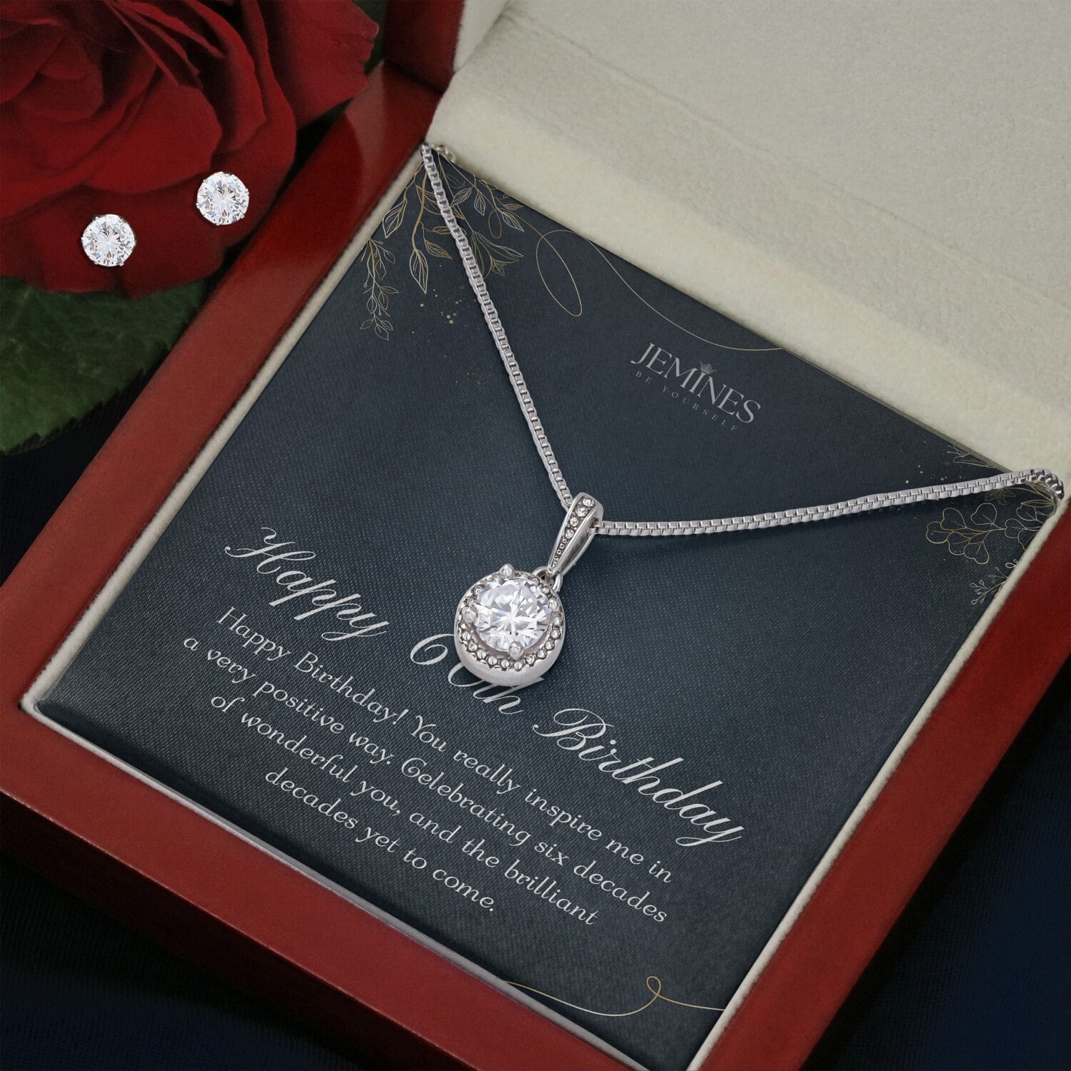 60th Birthday Eternal Hope Set Necklace Elegant Gift - JEMINES