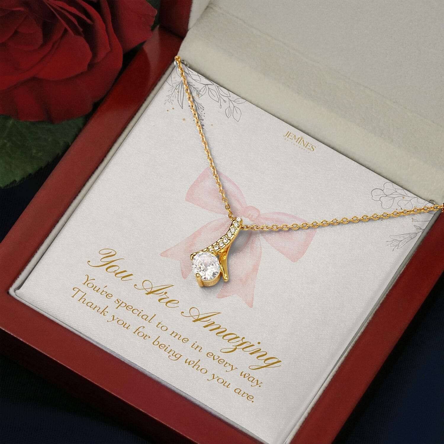 Alluring Beauty Gold Necklace Elegant Gift - JEMINES