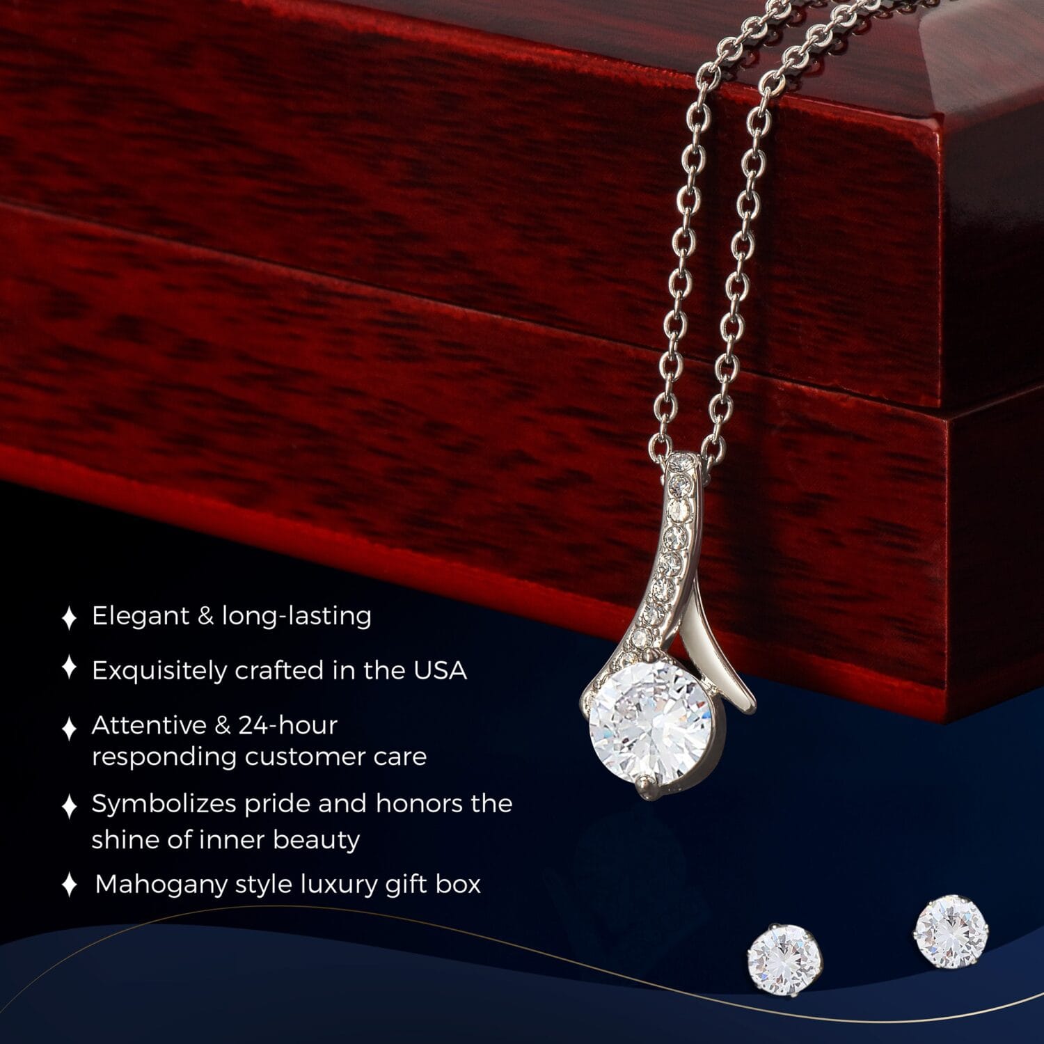Custom Birthday Alluring Set Necklace Elegant Gift - JEMINES