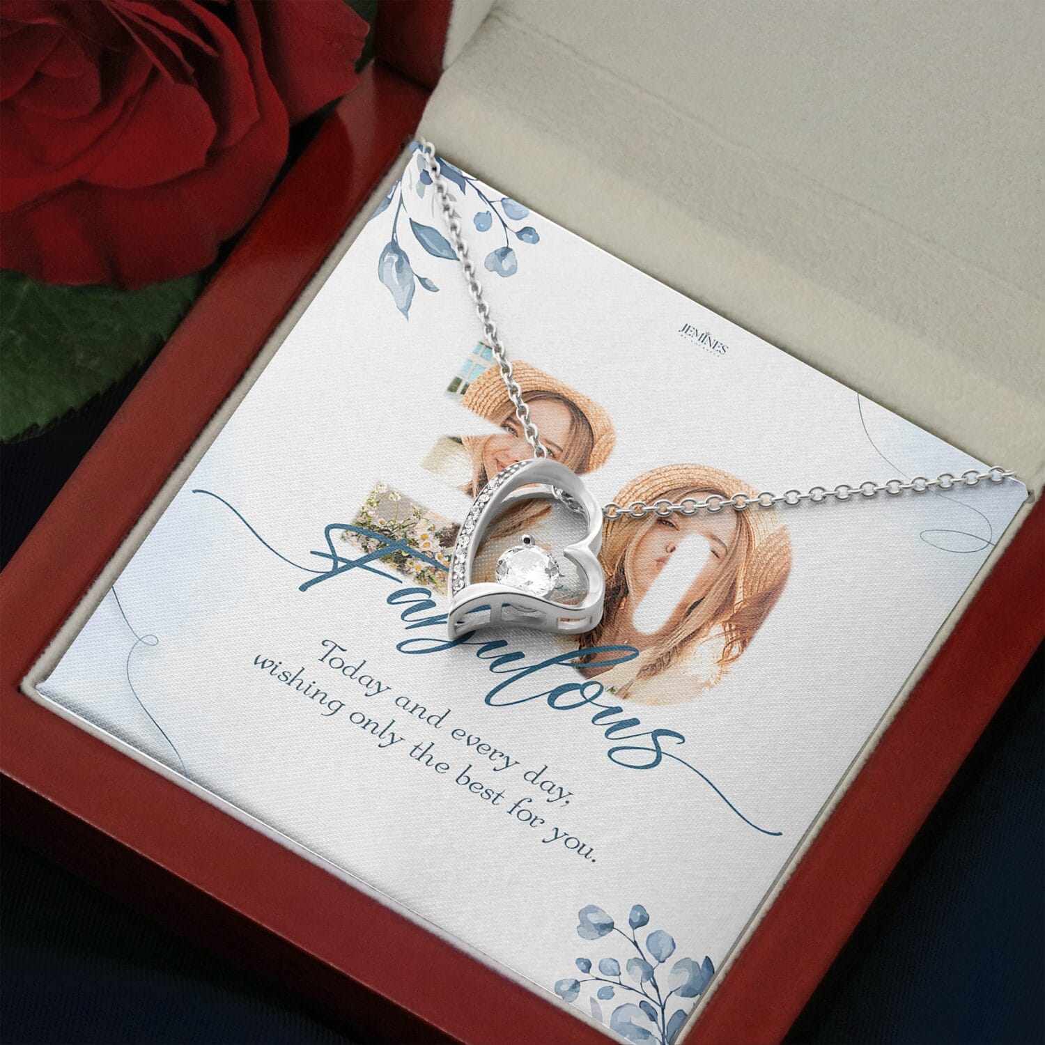 Custom Birthday Forever Love Necklace Elegant Gift - JEMINES