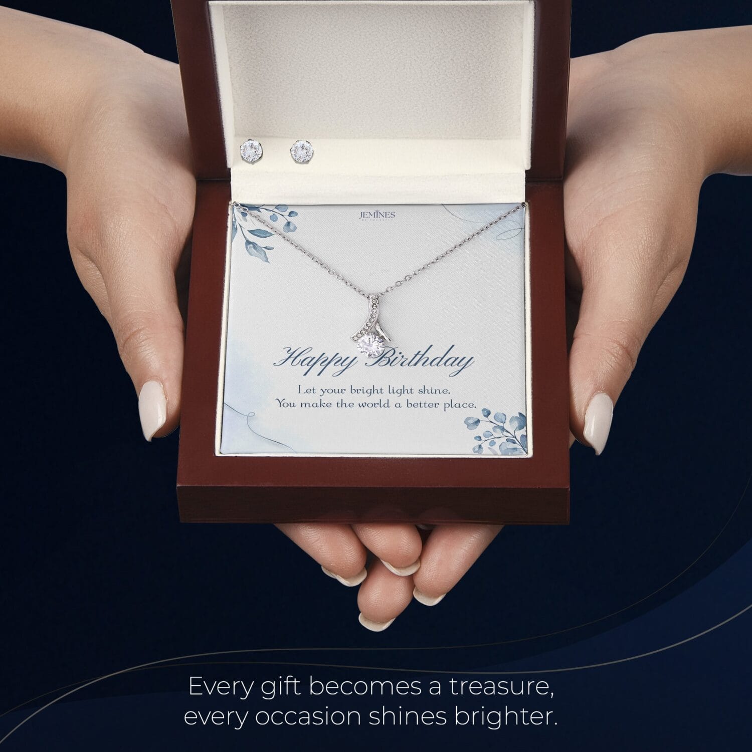 Birthday Alluring Set Necklace Elegant Custom Gift - JEMINES
