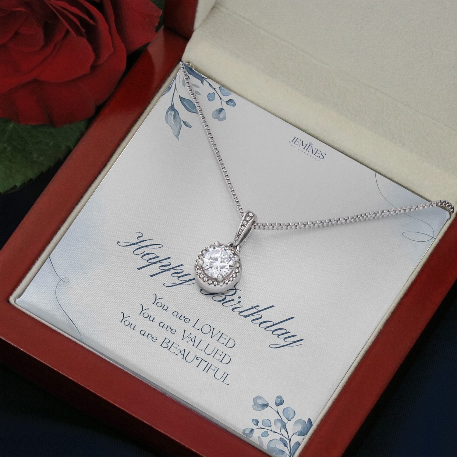 Birthday Eternal Hope Necklace Elegant Custom Gift - JEMINES