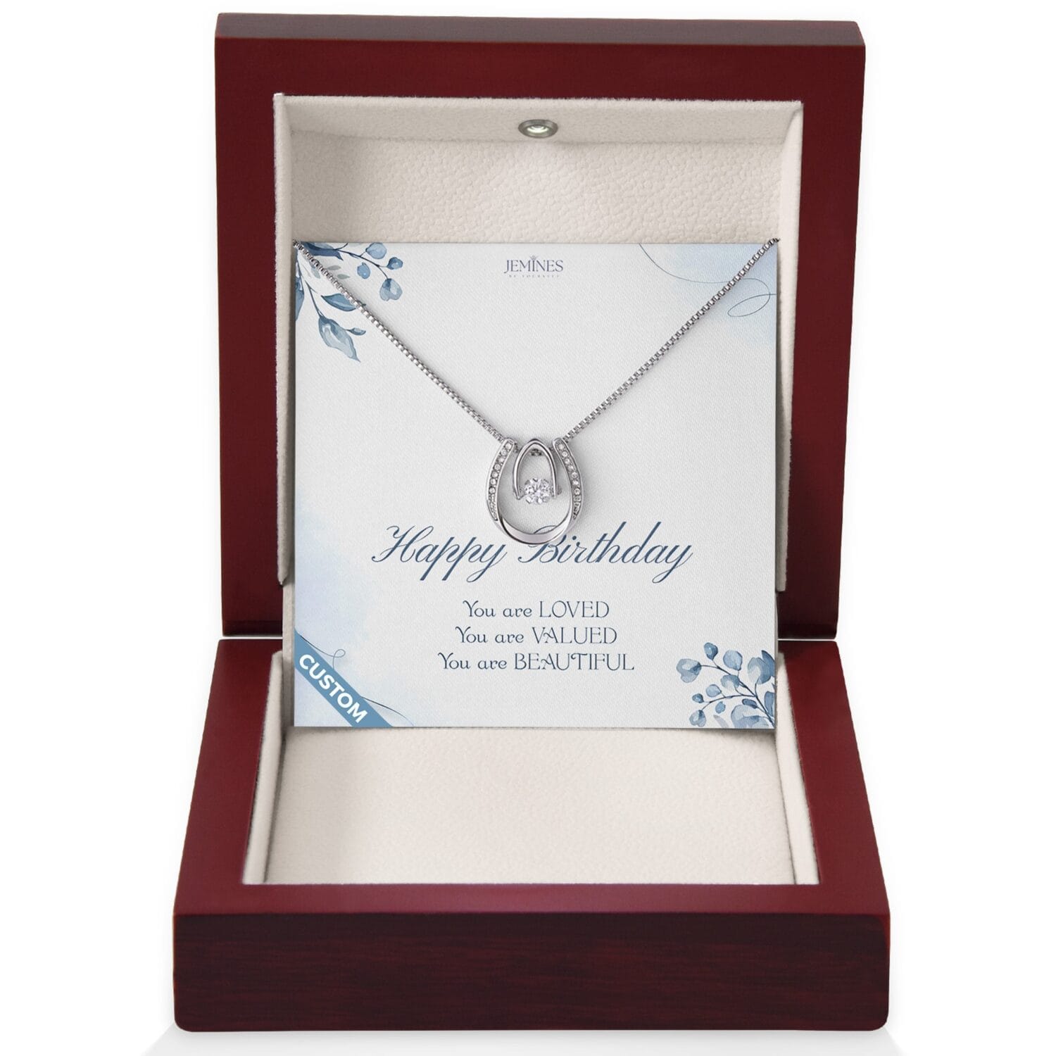 Birthday Lucky In Love Necklace Custom Gift