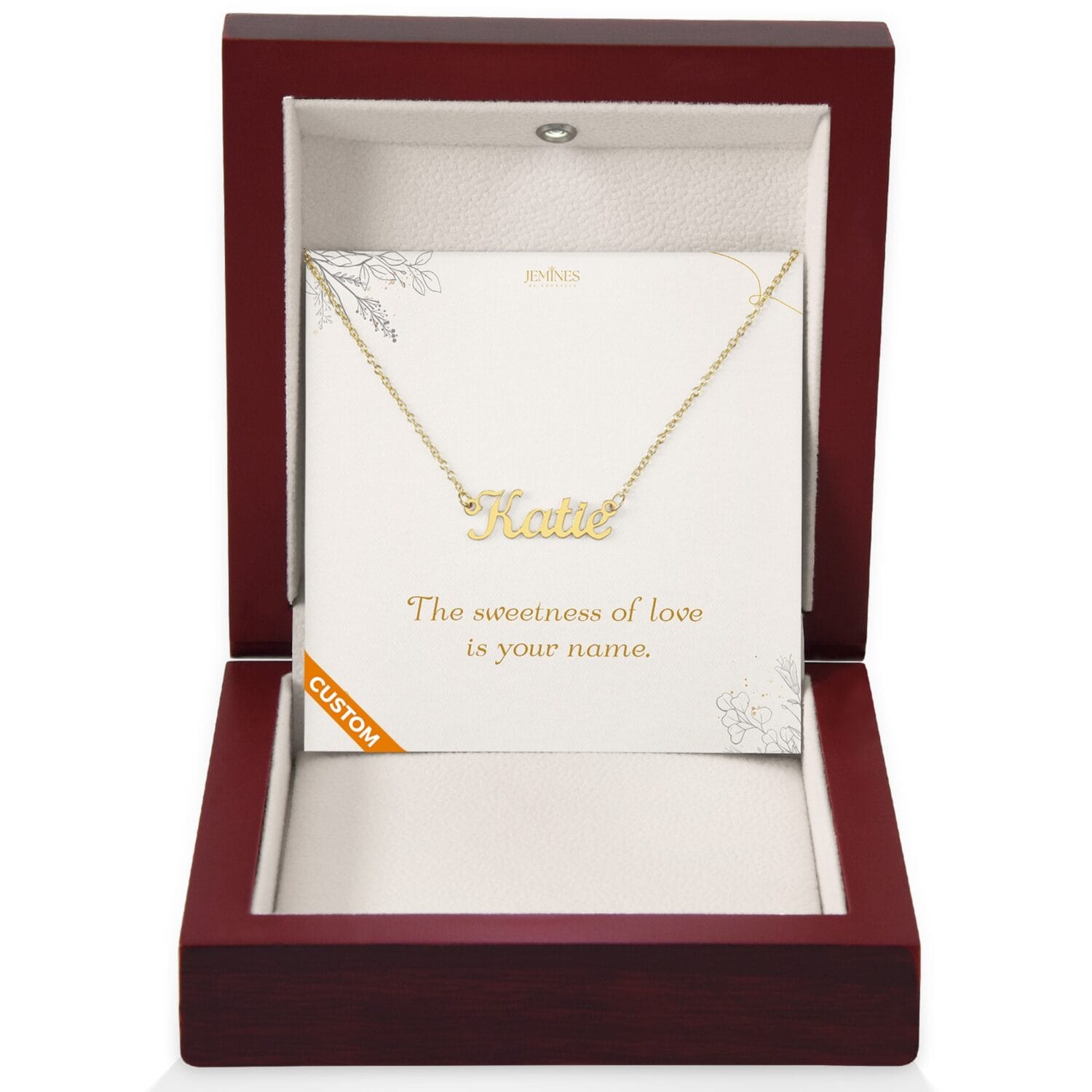 Custom Name Gold Necklace Gift