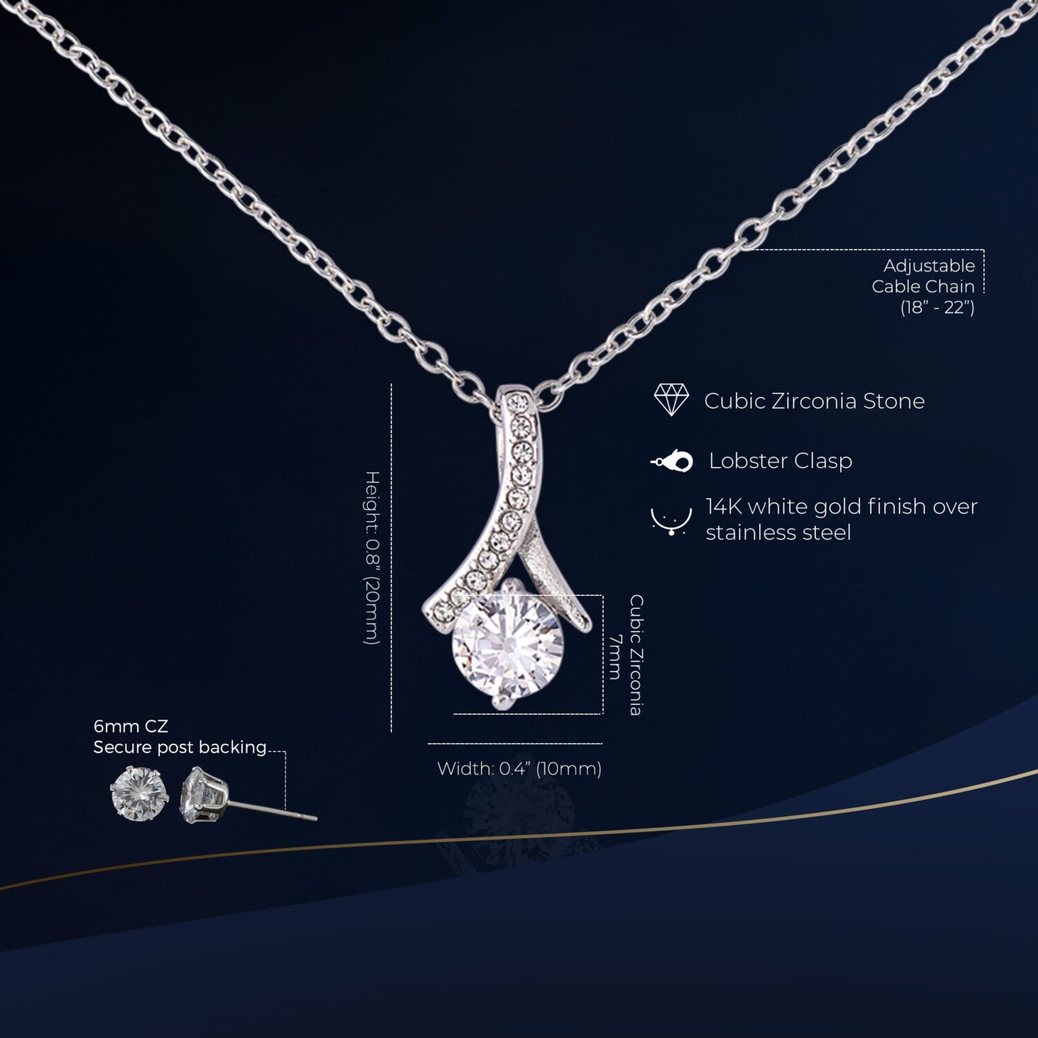 Alternative view of Daughter-In-Law Alluring Beauty Set Necklace Elegant Gift