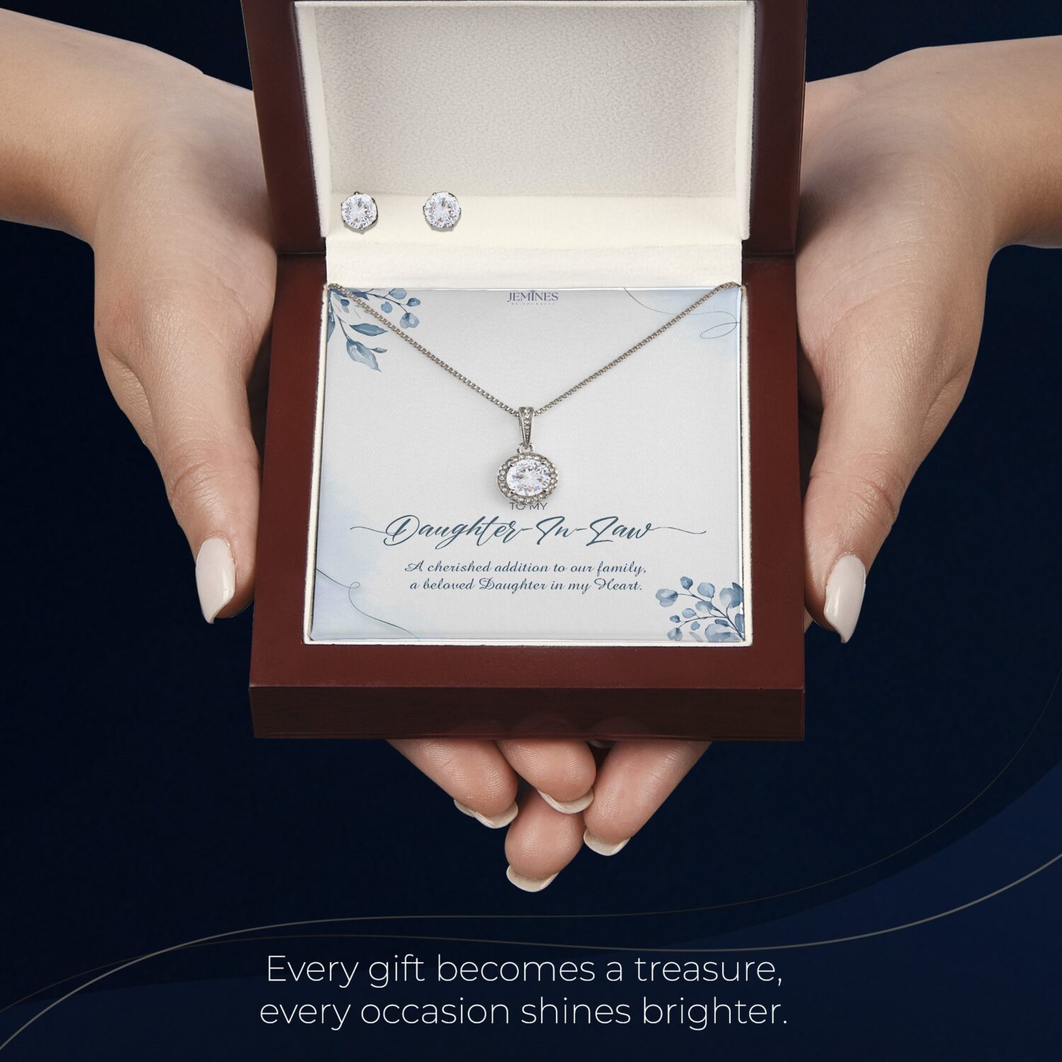 Daughter-In-Law Eternal Hope Set Necklace Elegant Gift - JEMINES