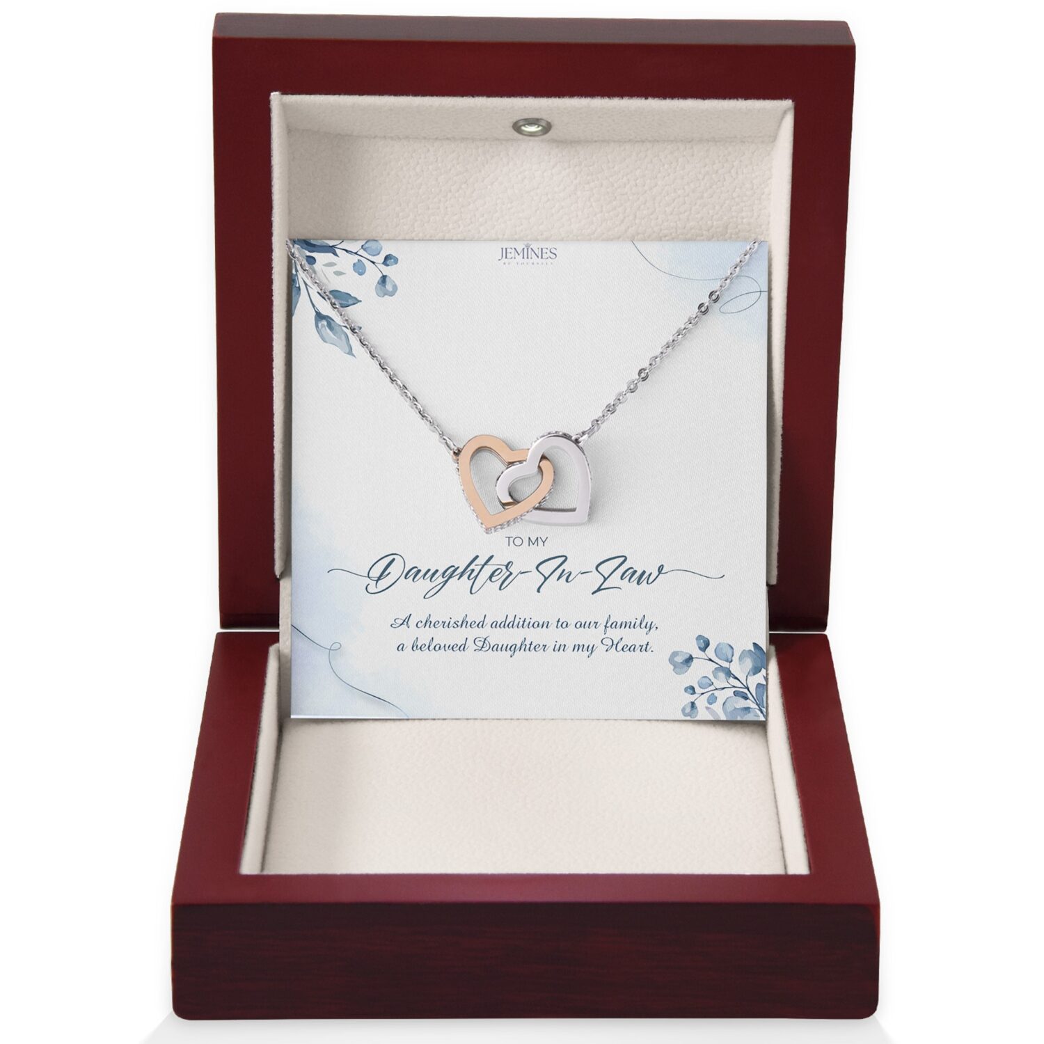 Daughter-In-Law Interlocking Hearts Necklace
