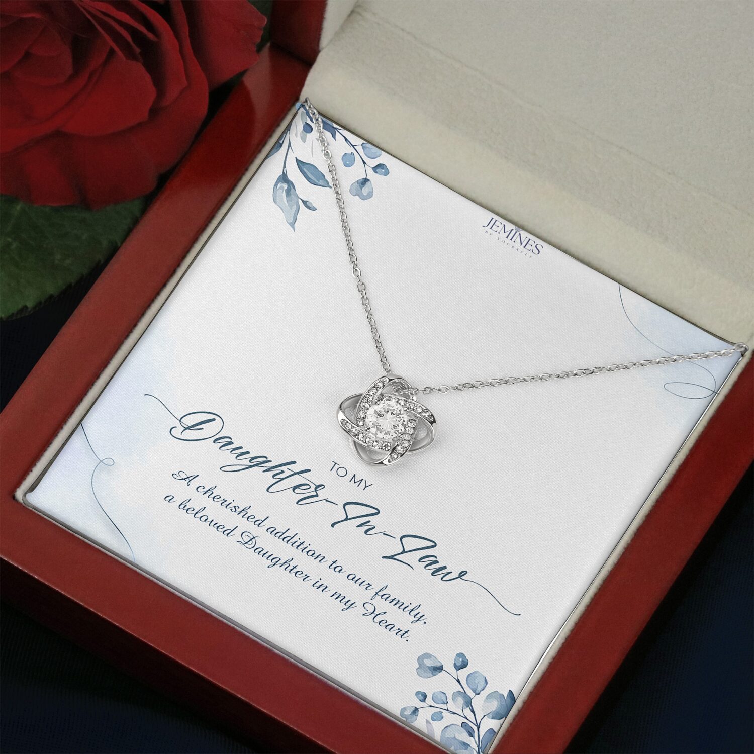 Daughter-In-Law Love Knot Necklace Elegant Gift - JEMINES