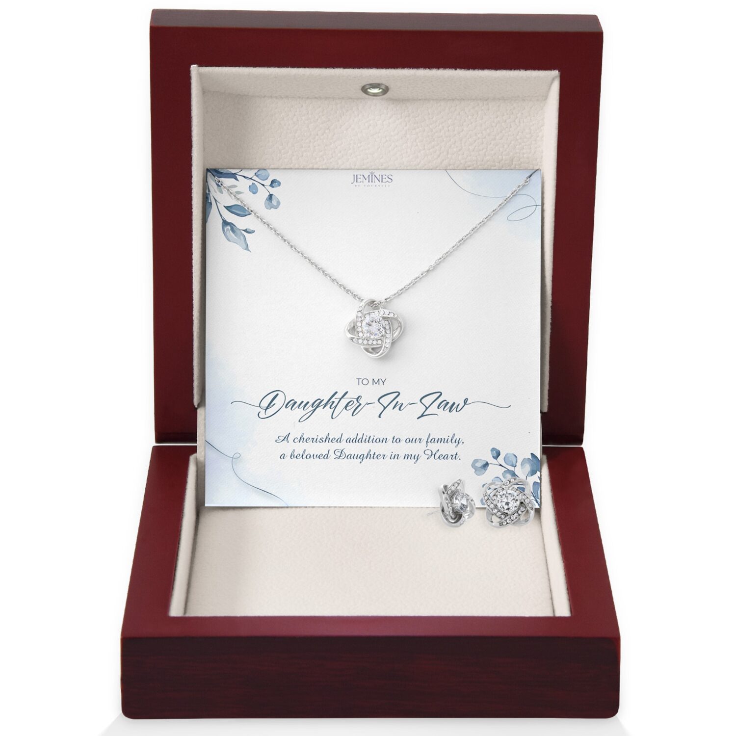 Daughter-In-Law Love Knot Set Necklace Gift