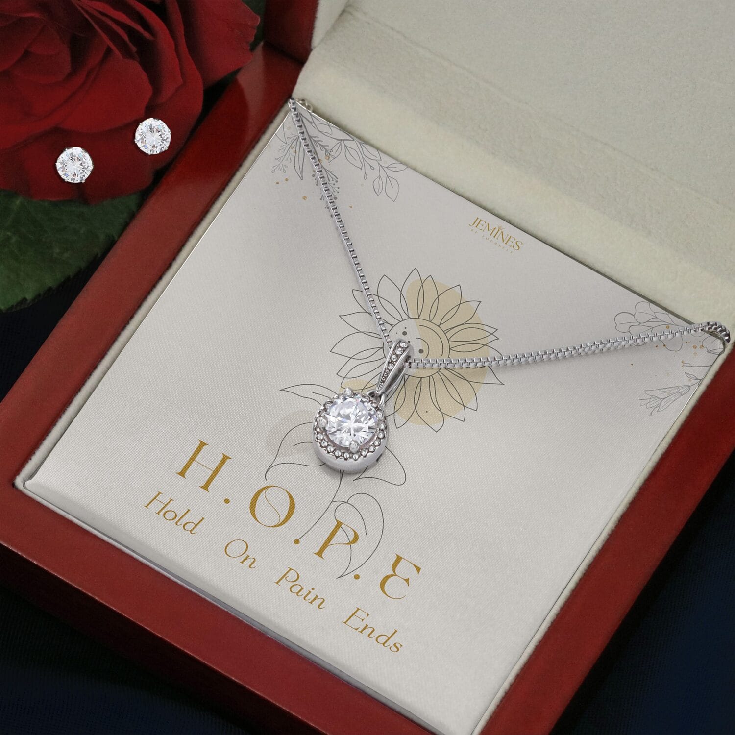 Eternal Hope Necklace Set Elegant Gift - JEMINES