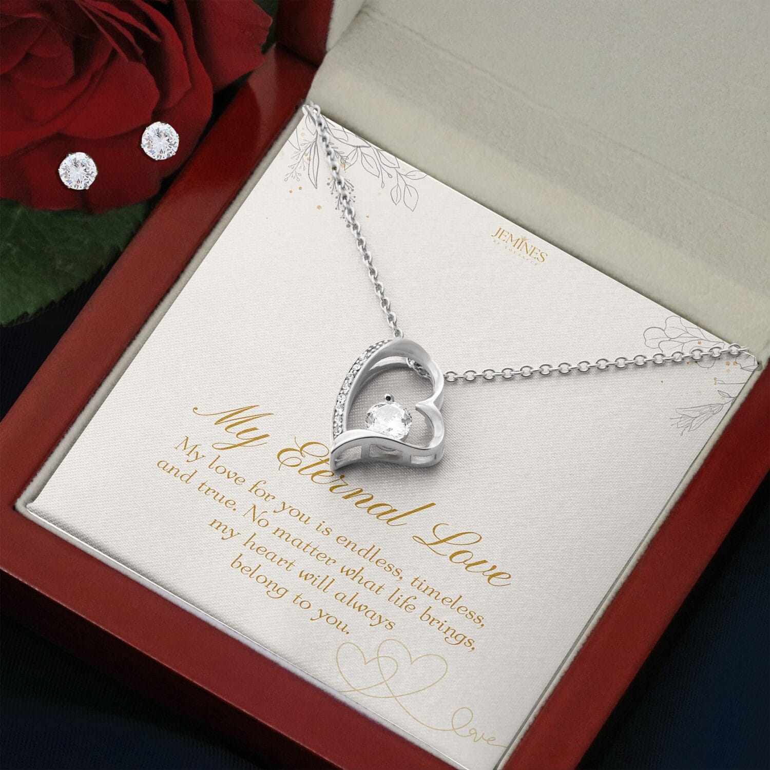 Forever Love Necklace Set Elegant Gift - JEMINES