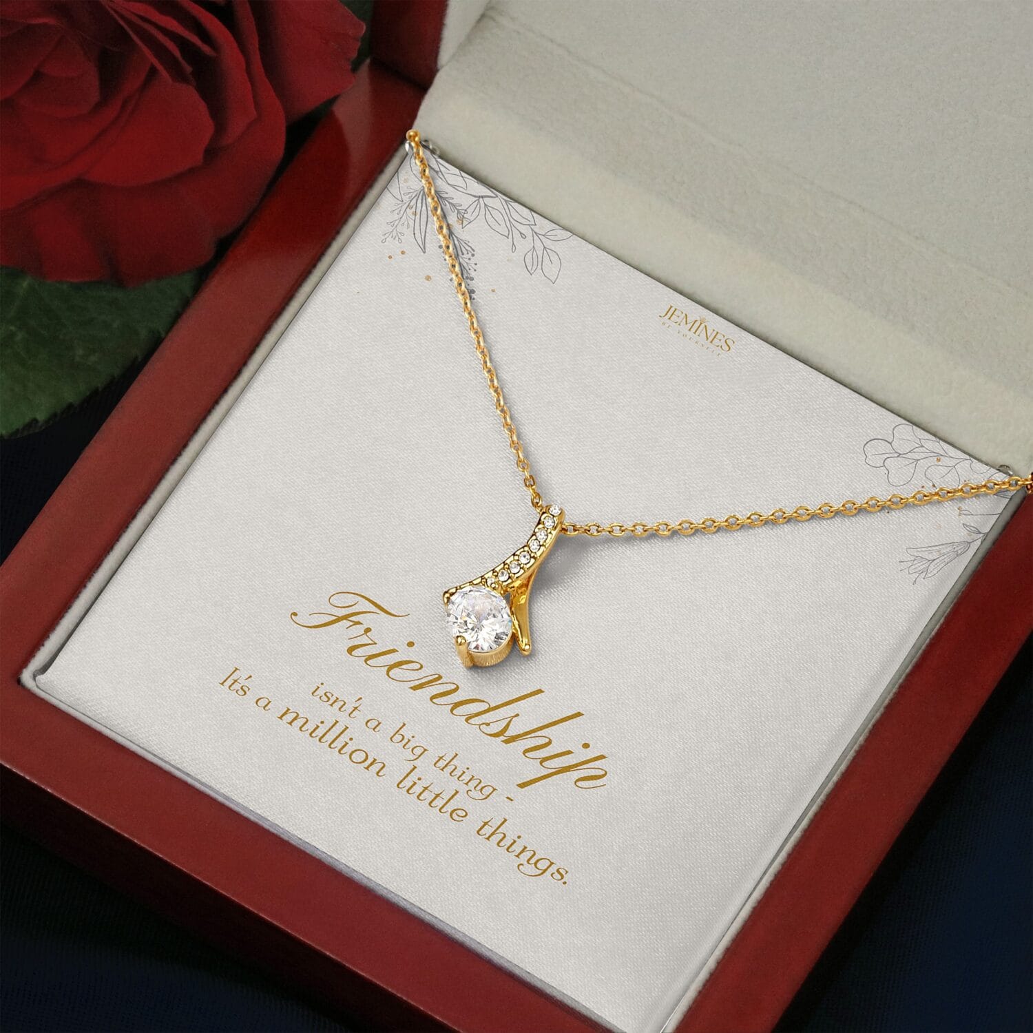 Friend Alluring Beauty Gold Necklace Elegant Gift - JEMINES