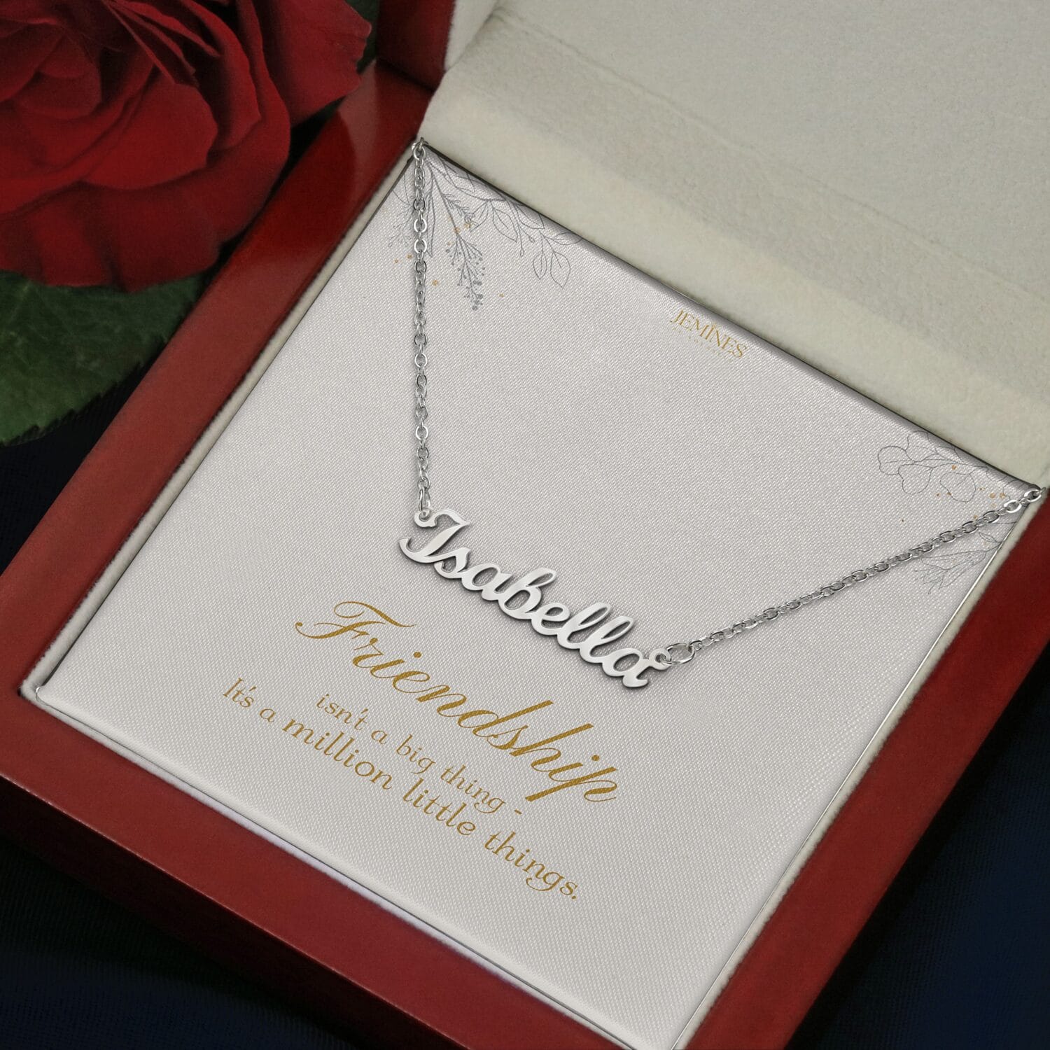 Friend Custom Name Necklace Elegant Gift - JEMINES