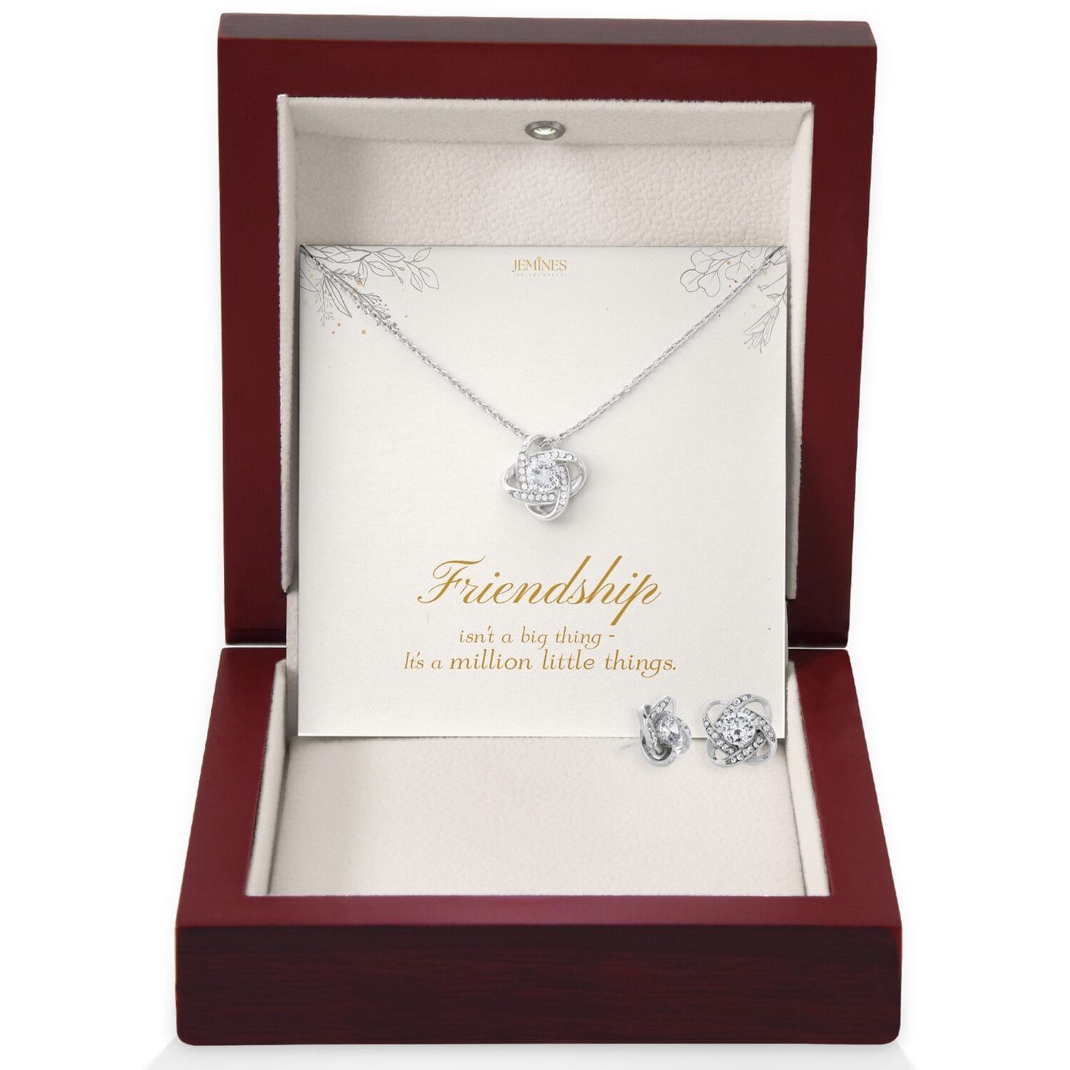 Friend Love Knot Set Necklace Gift