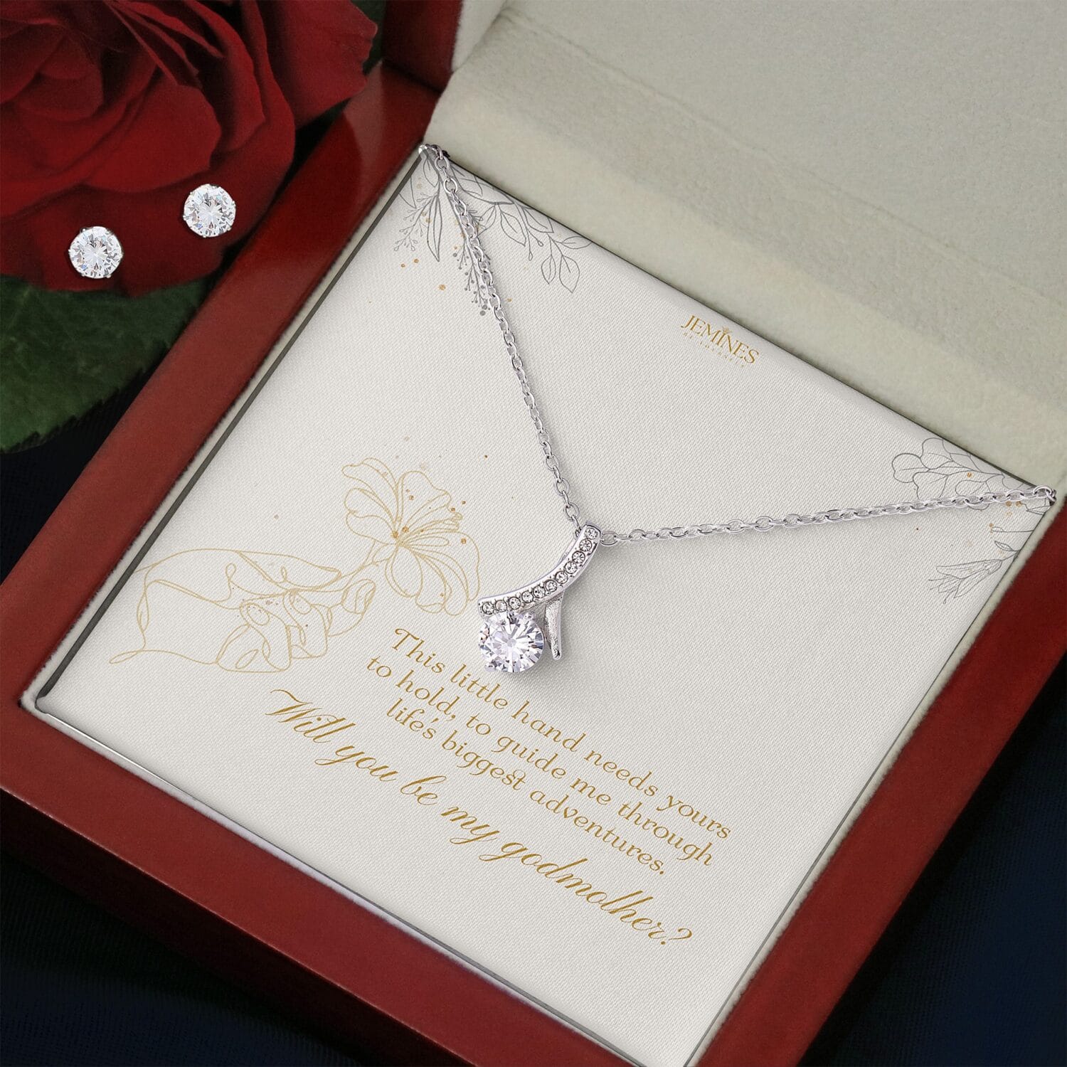 Godmother Alluring Beauty Set Necklace Elegant Gift - JEMINES