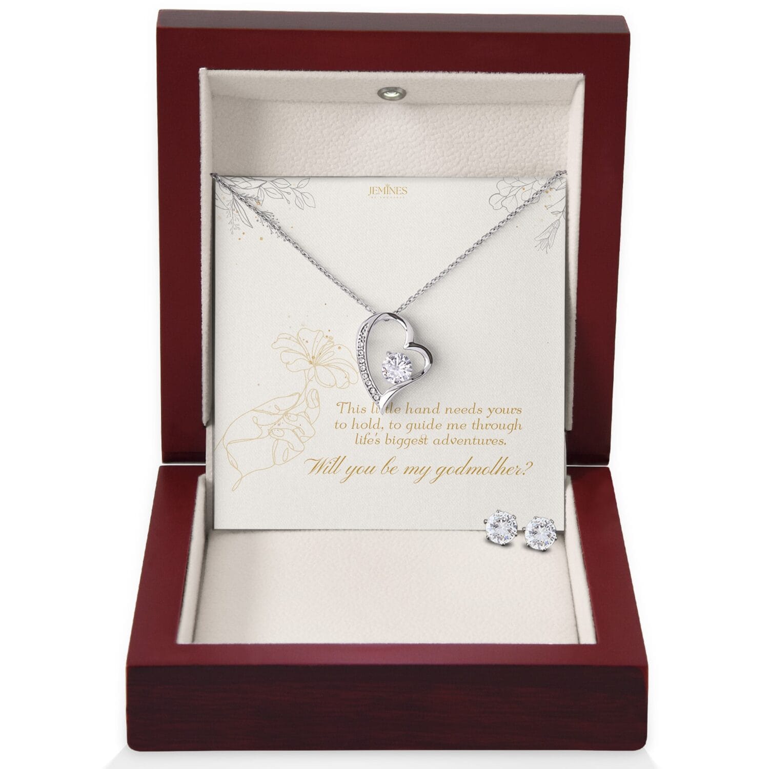 Godmother Forever Love Set Necklace Gift