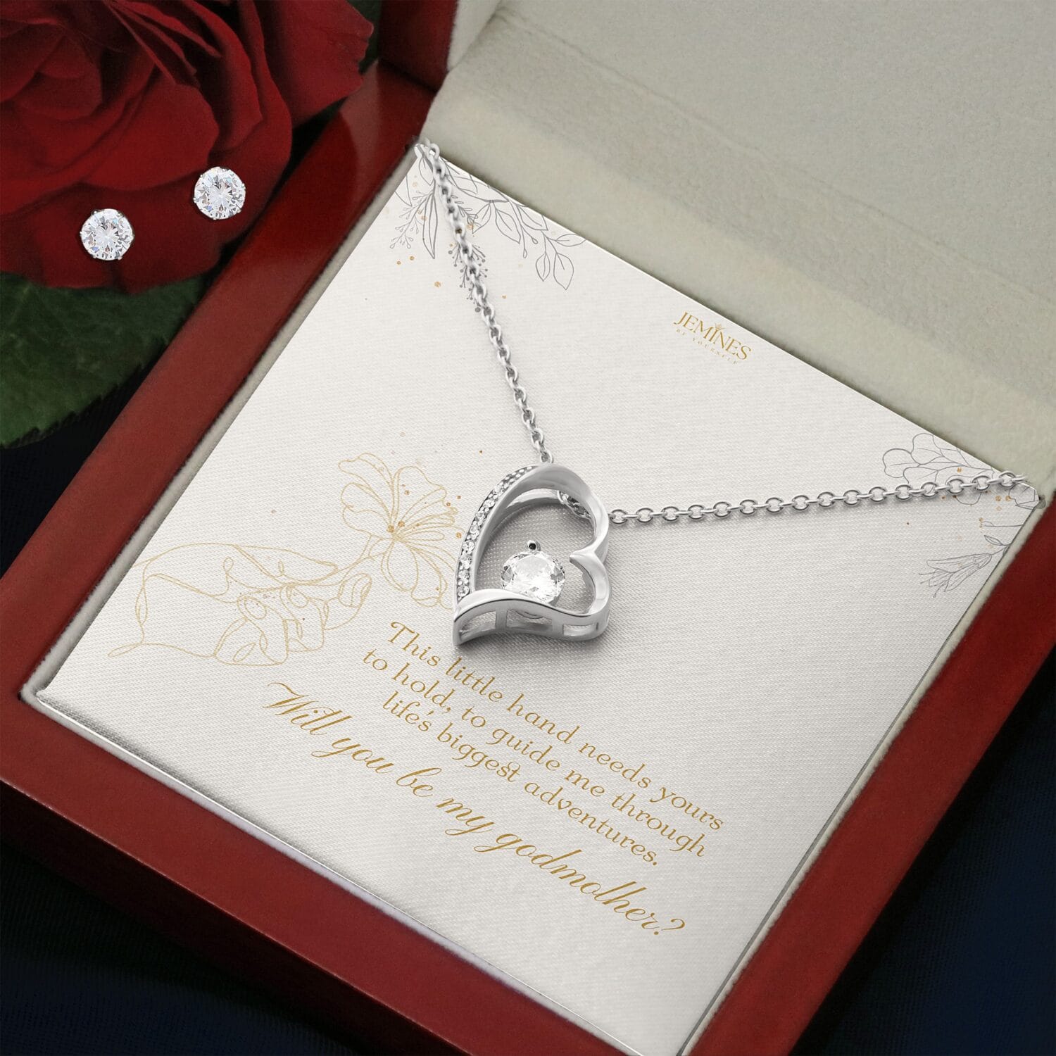 Godmother Forever Love Set Necklace Elegant Gift - JEMINES