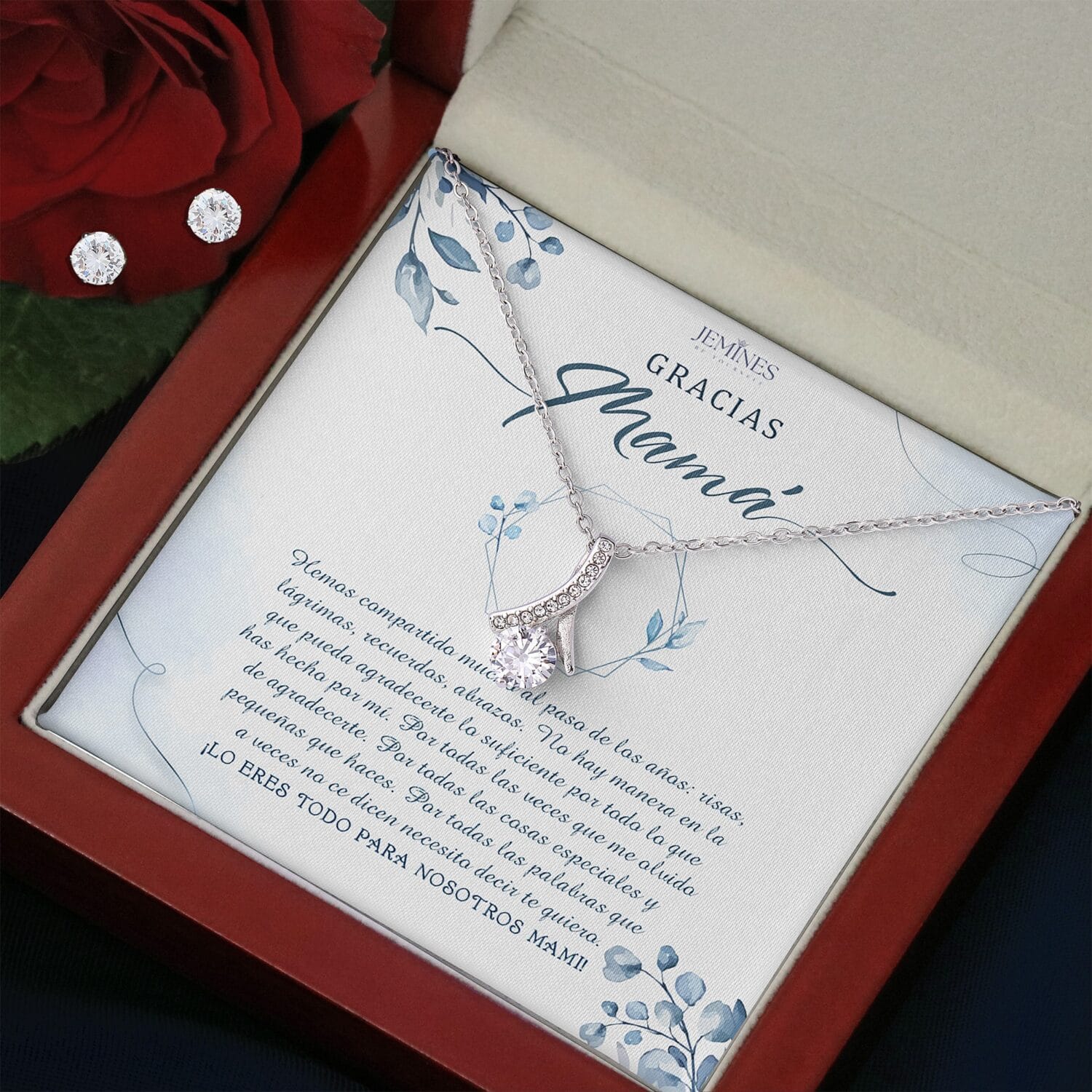 Gracias Mama Alluring Beauty Set Necklace Elegant Gift - JEMINES