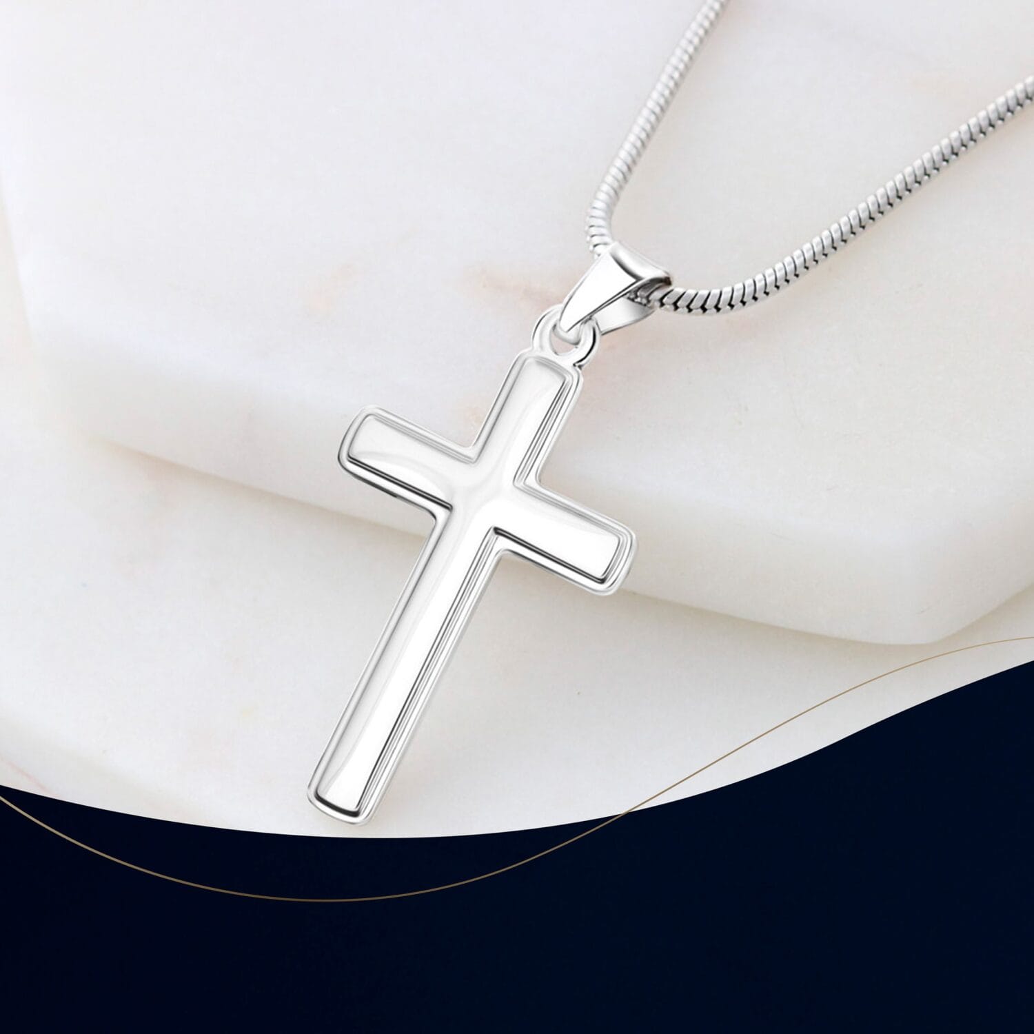 Gracias Mama Artisan Cross Necklace Elegant Gift - JEMINES