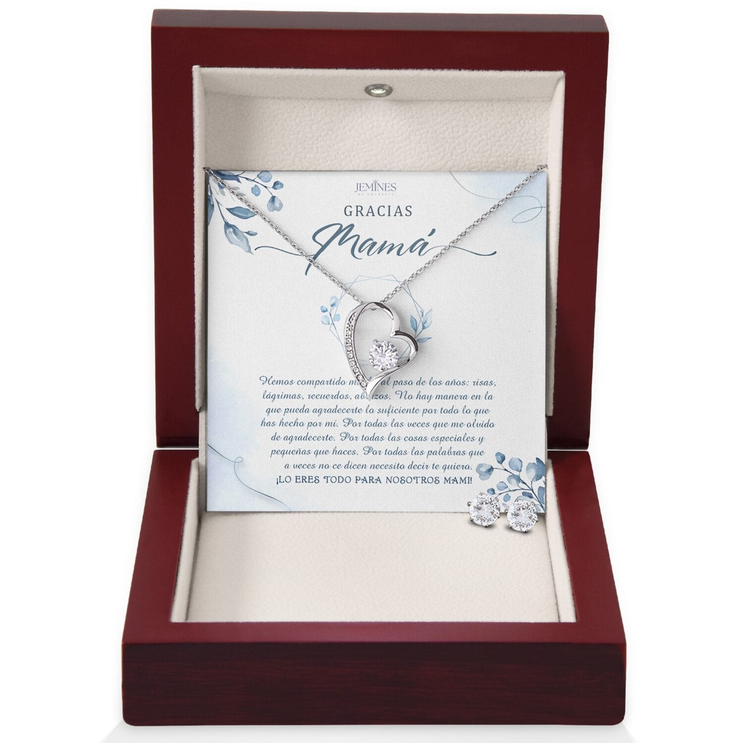 Gracias Mama Forever Love Set Necklace Gift