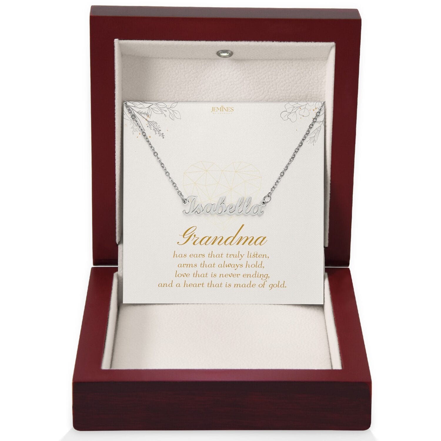 Grandma Custom Name Necklace Gift
