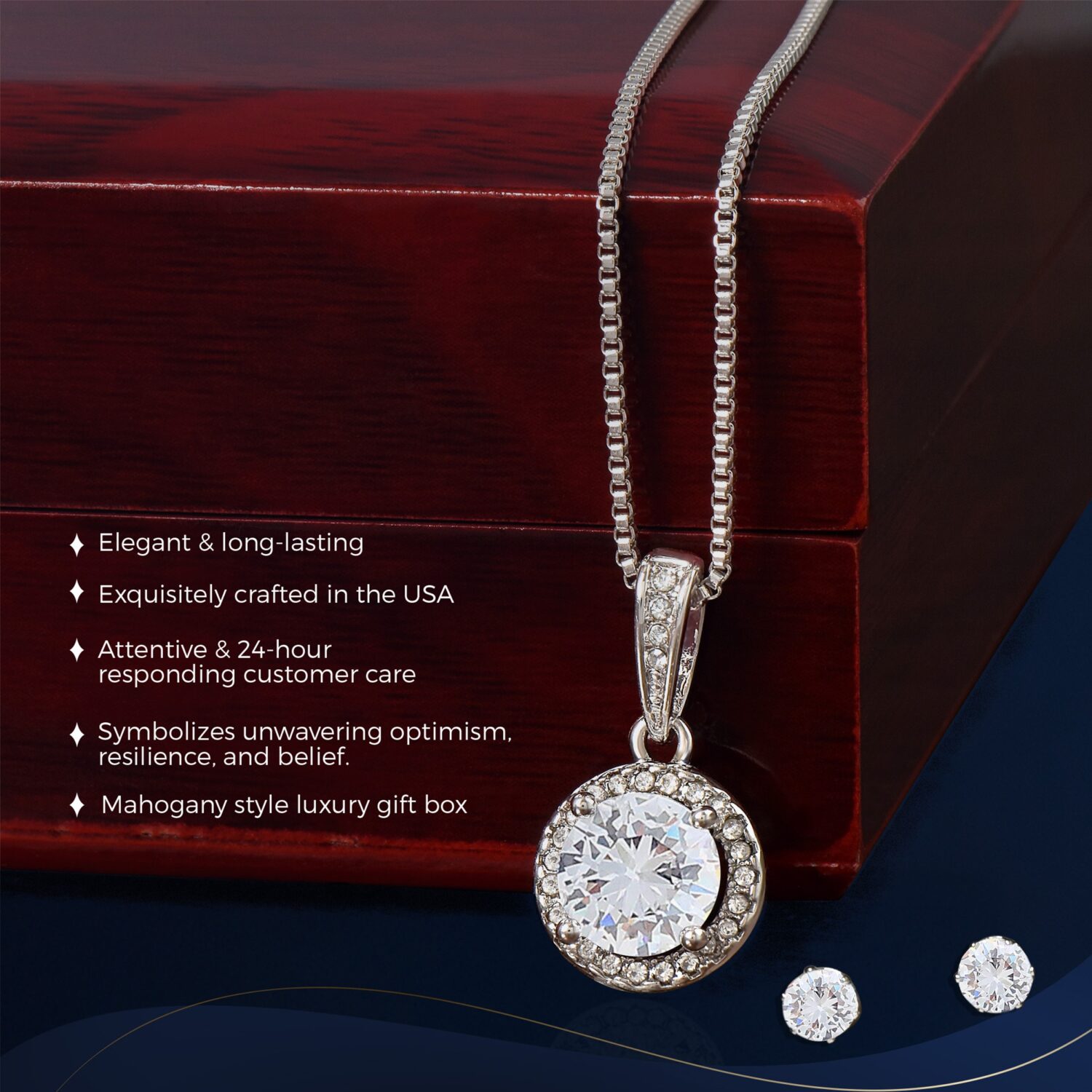 Grandma Eternal Hope Set Necklace Elegant Gift - JEMINES
