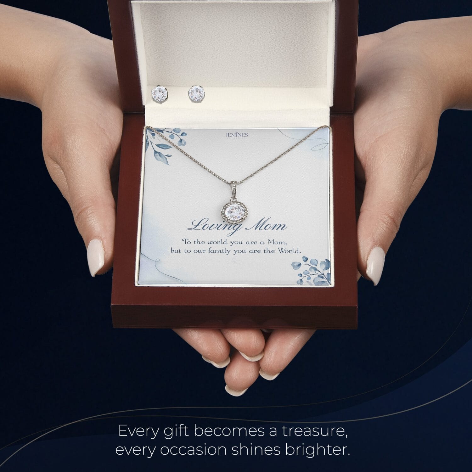 Loving Mom Eternal Hope Set Necklace Elegant Gift - JEMINES